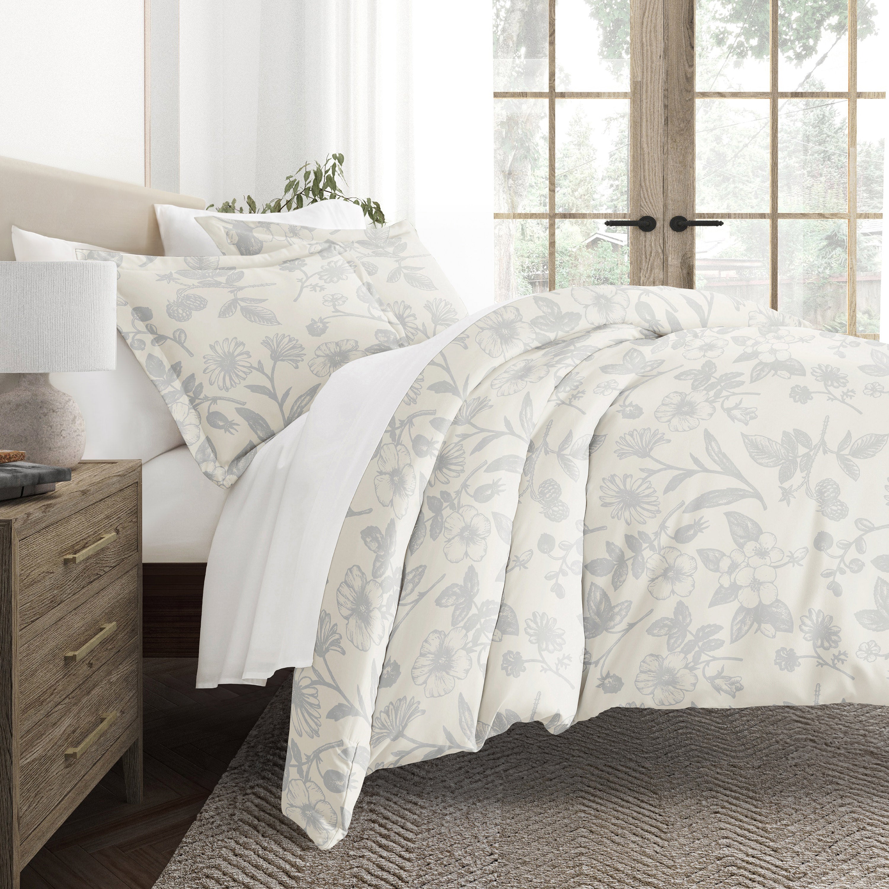 Garden Patterned Duvet Cover Set
