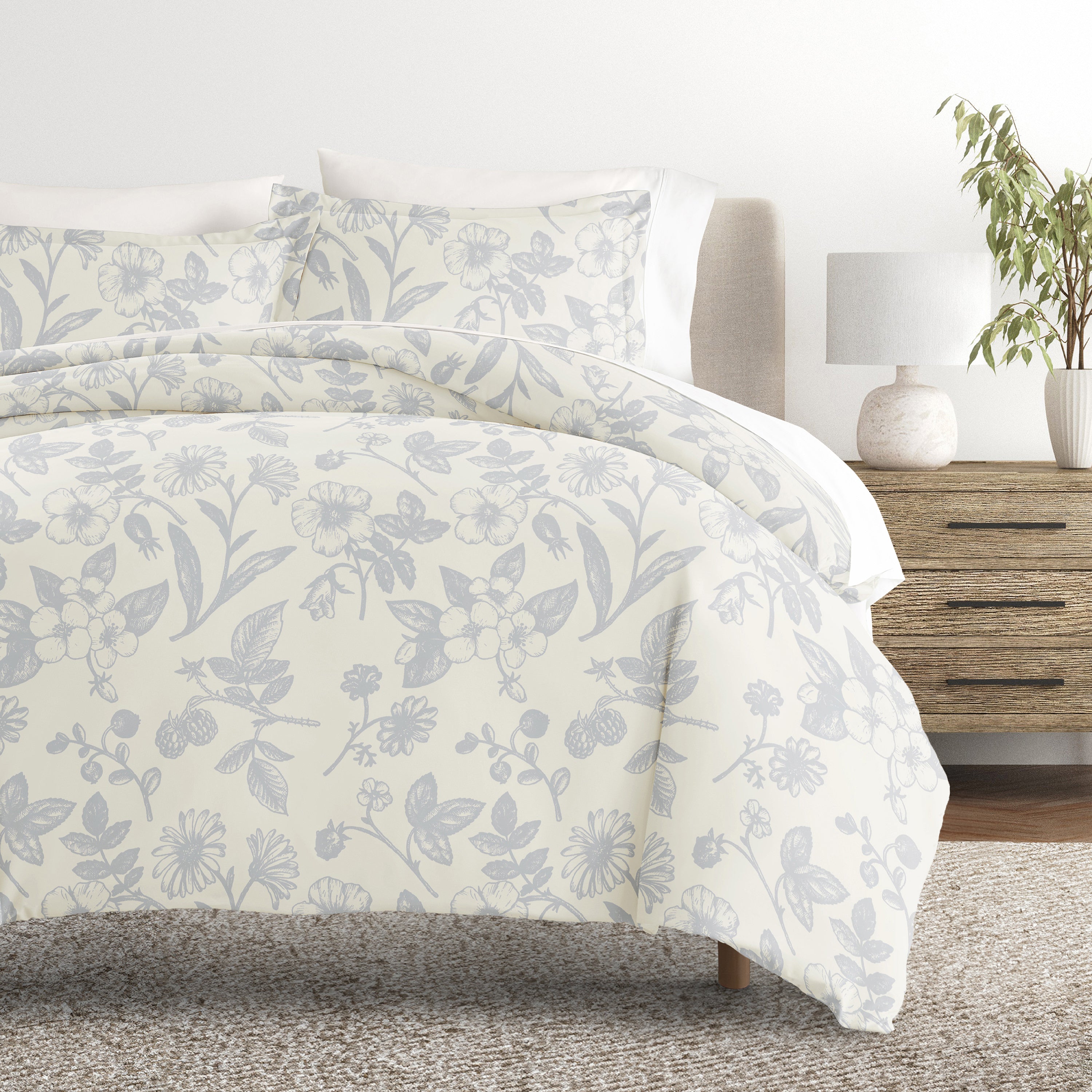 Garden Patterned Duvet Cover Set