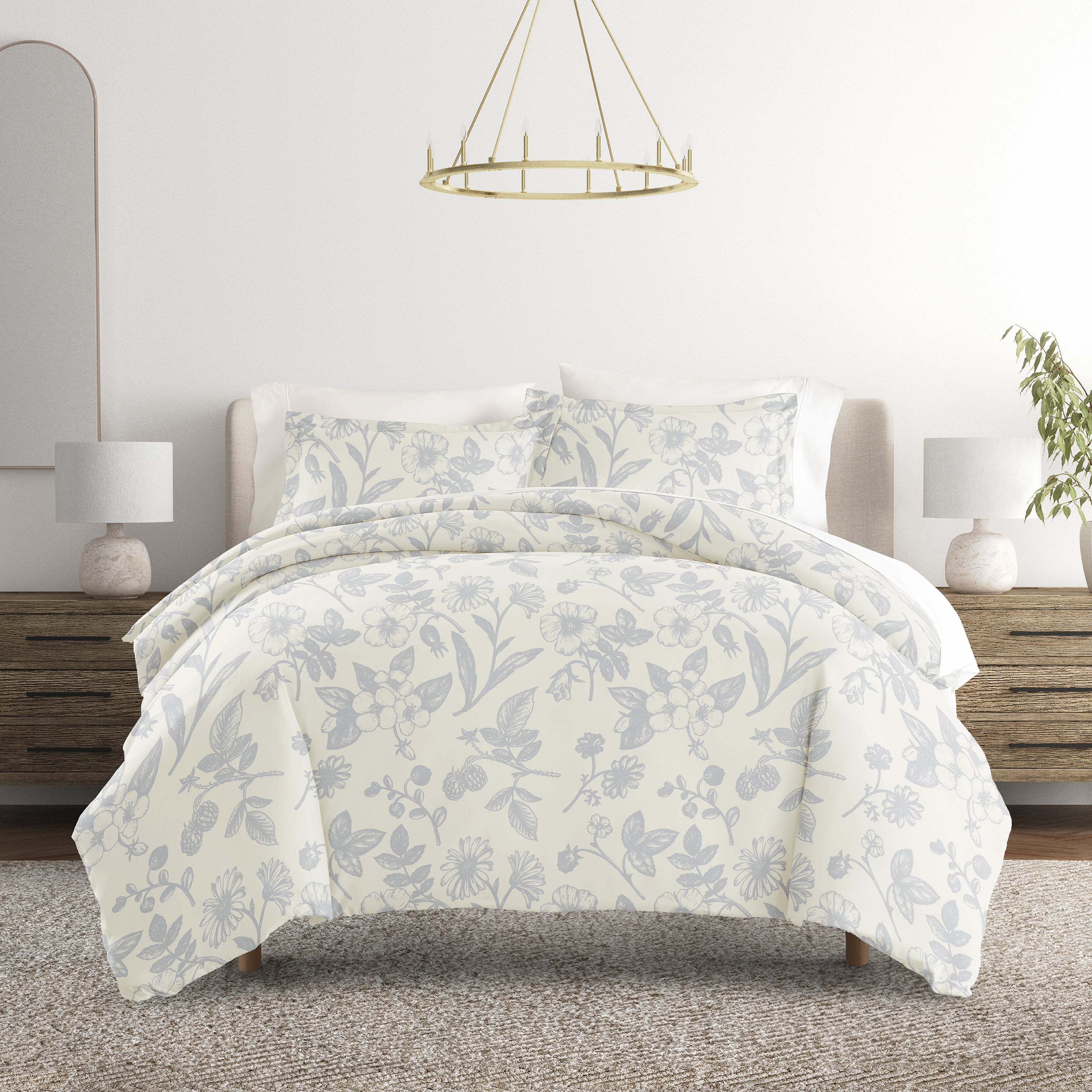 Garden Patterned Duvet Cover Set
