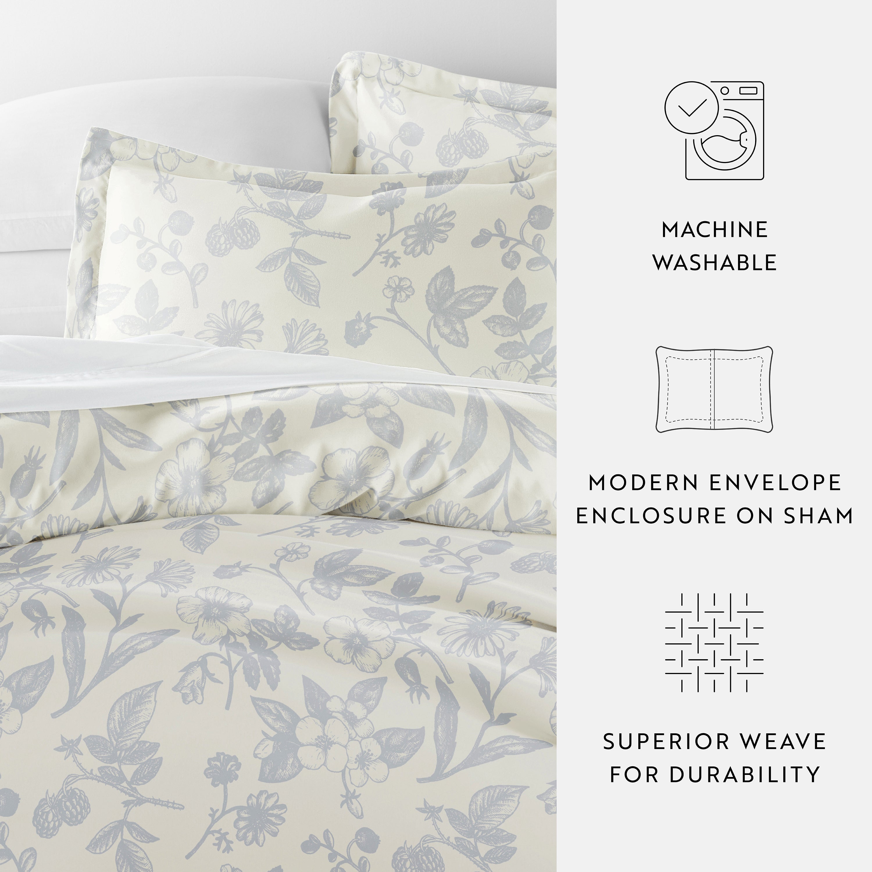 Garden Patterned Duvet Cover Set