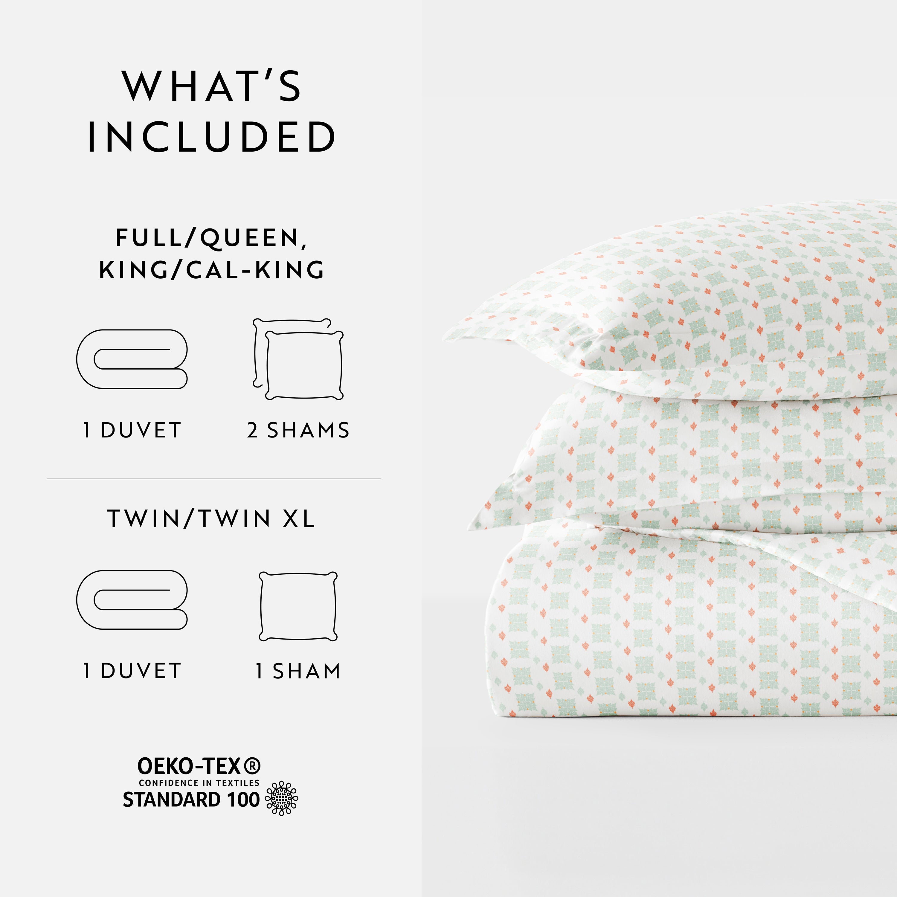 Lights in Blue Patterned Duvet Cover Set