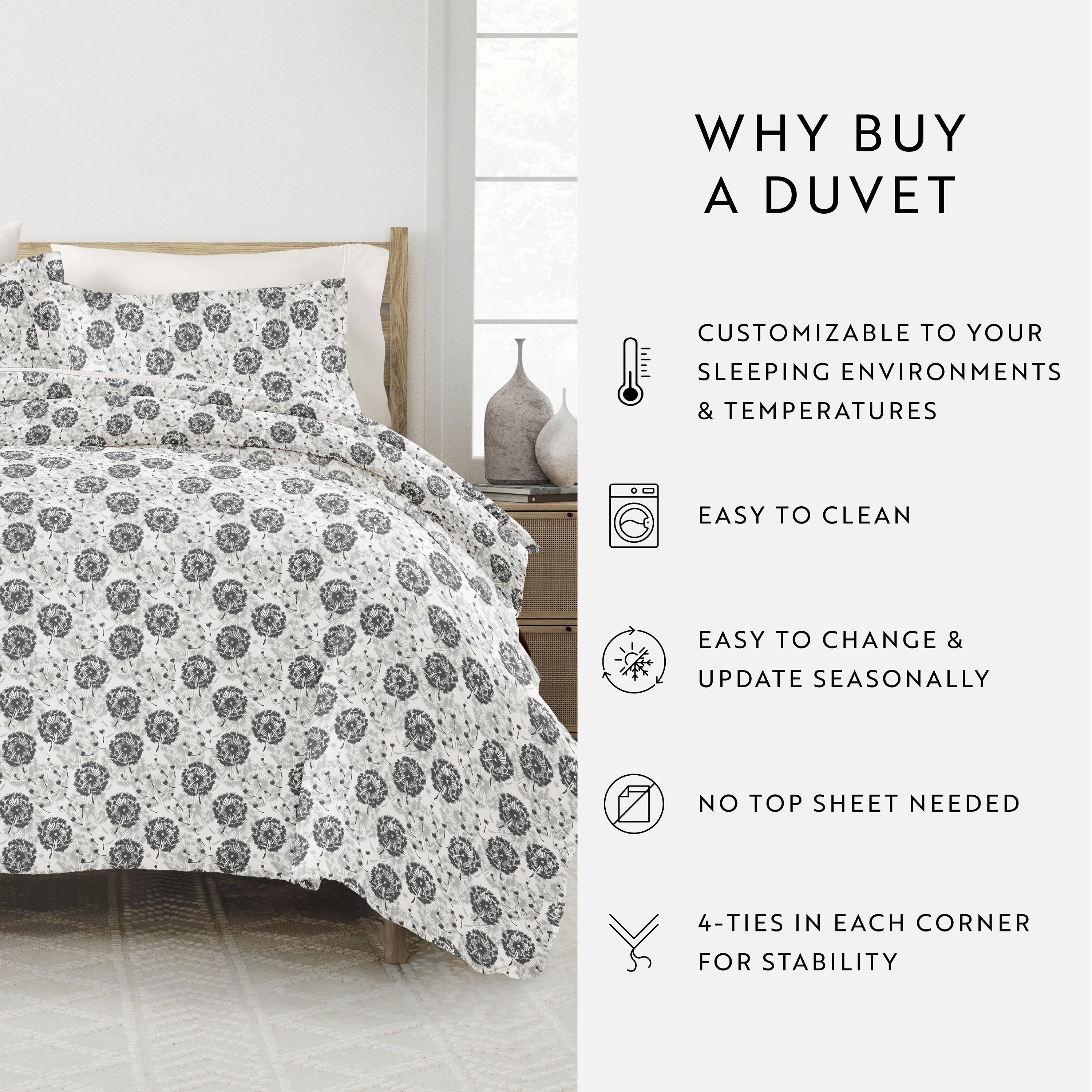 Make a Wish Patterned Duvet Cover Set