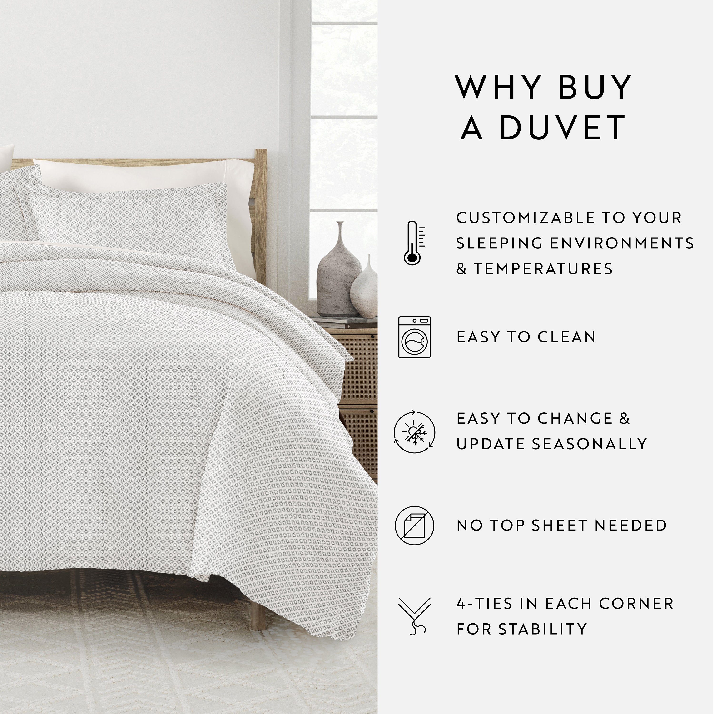 Polaris Patterned Duvet Cover Set