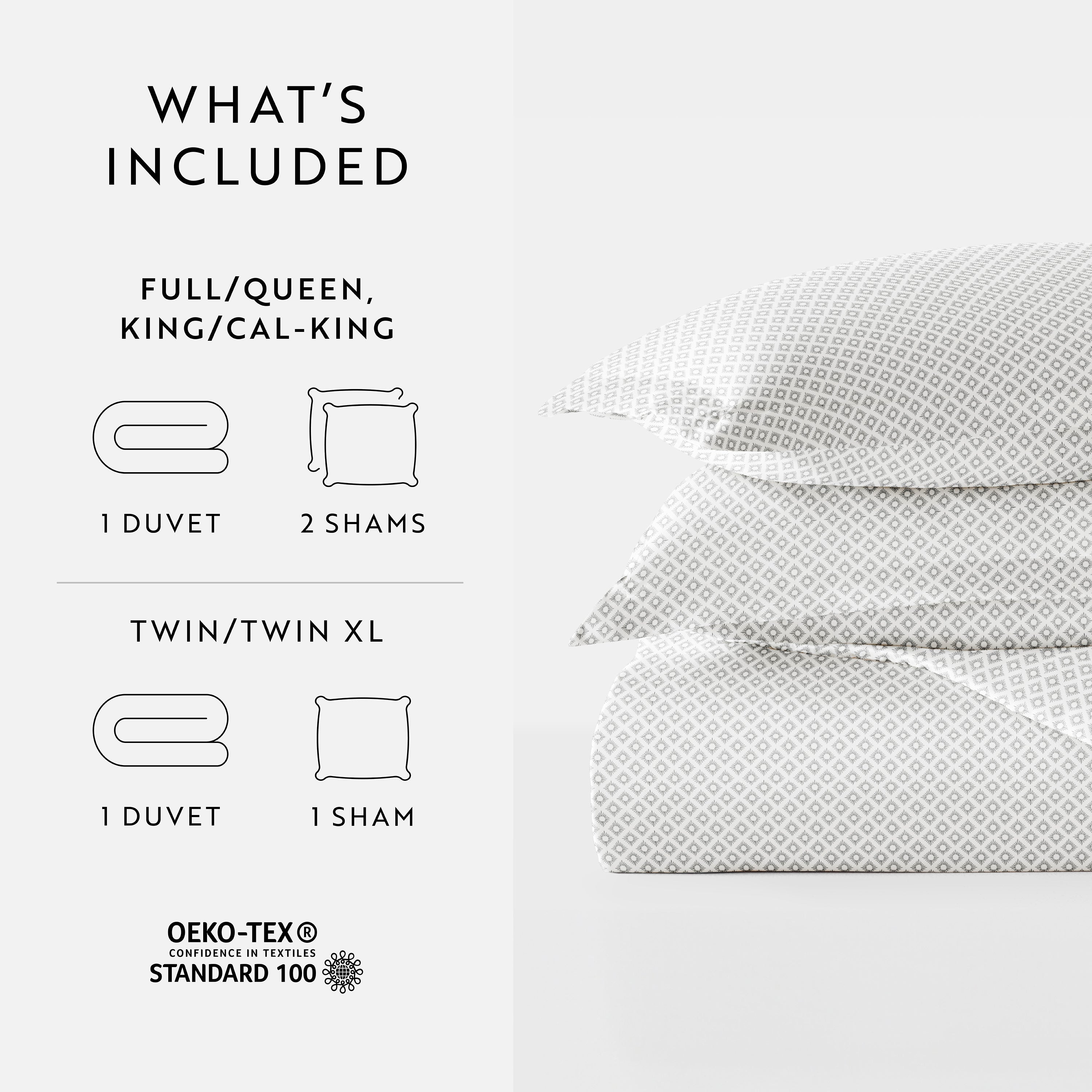 Polaris Patterned Duvet Cover Set