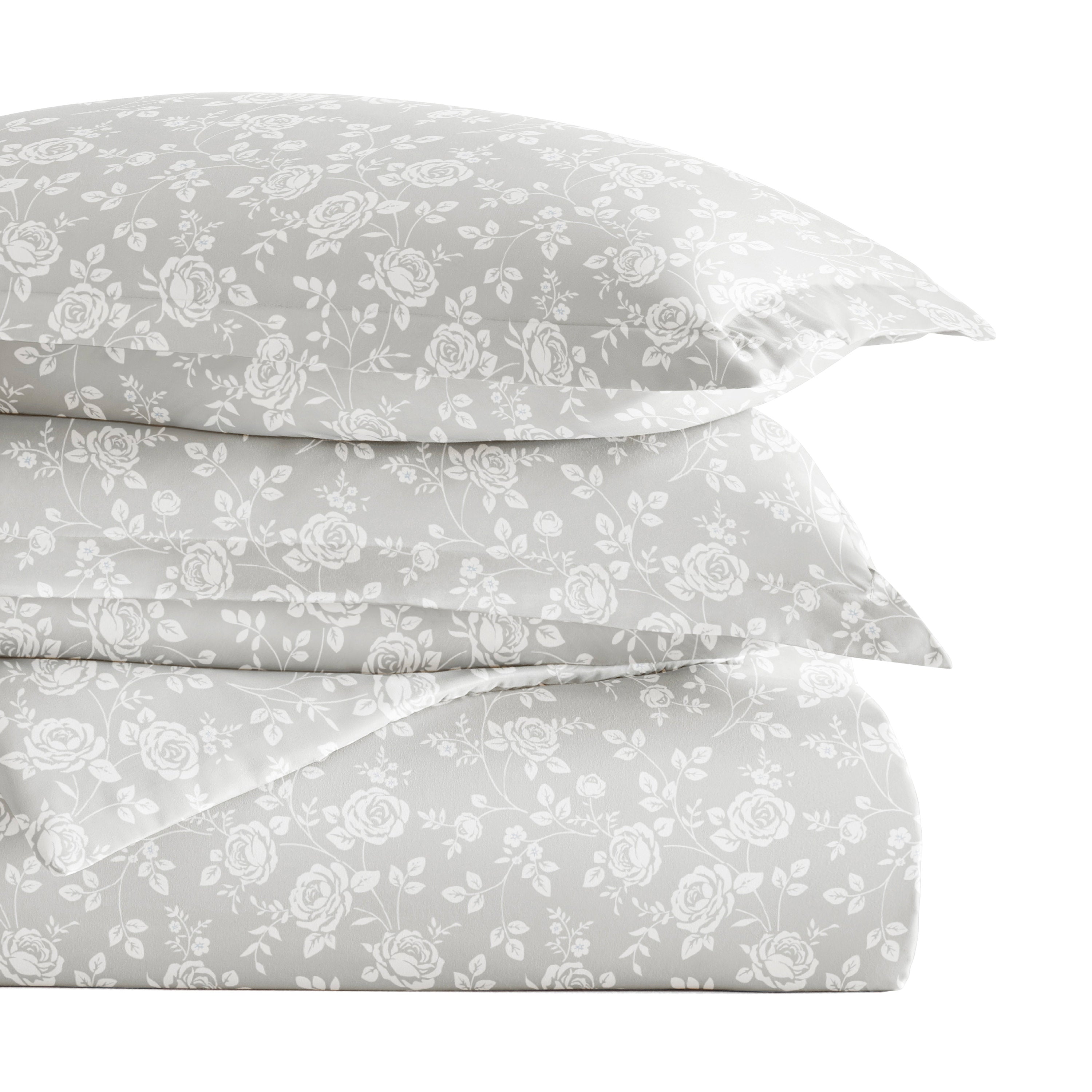 Rose Patterned Duvet Cover Set