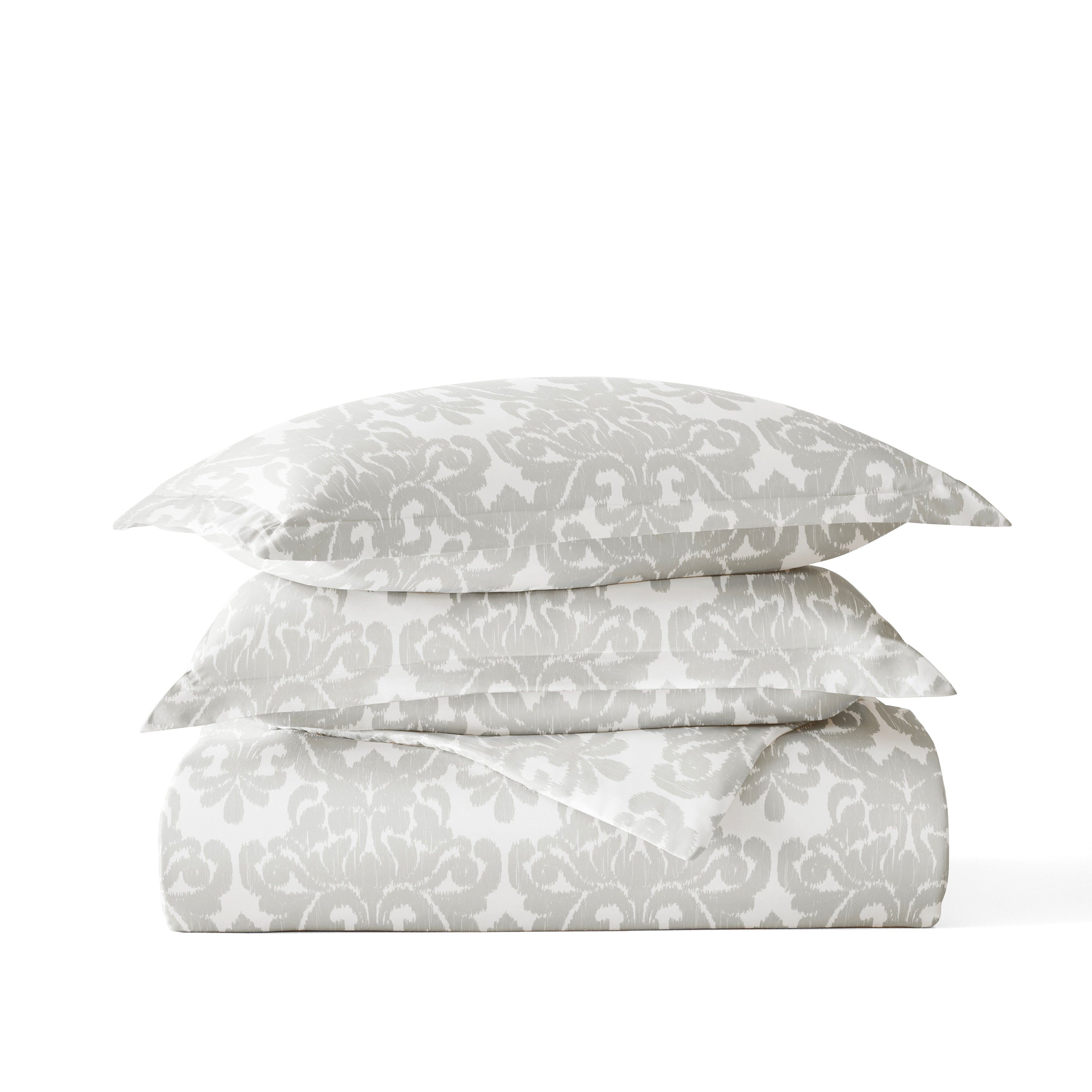 Soft Damask Patterned Duvet Cover Set