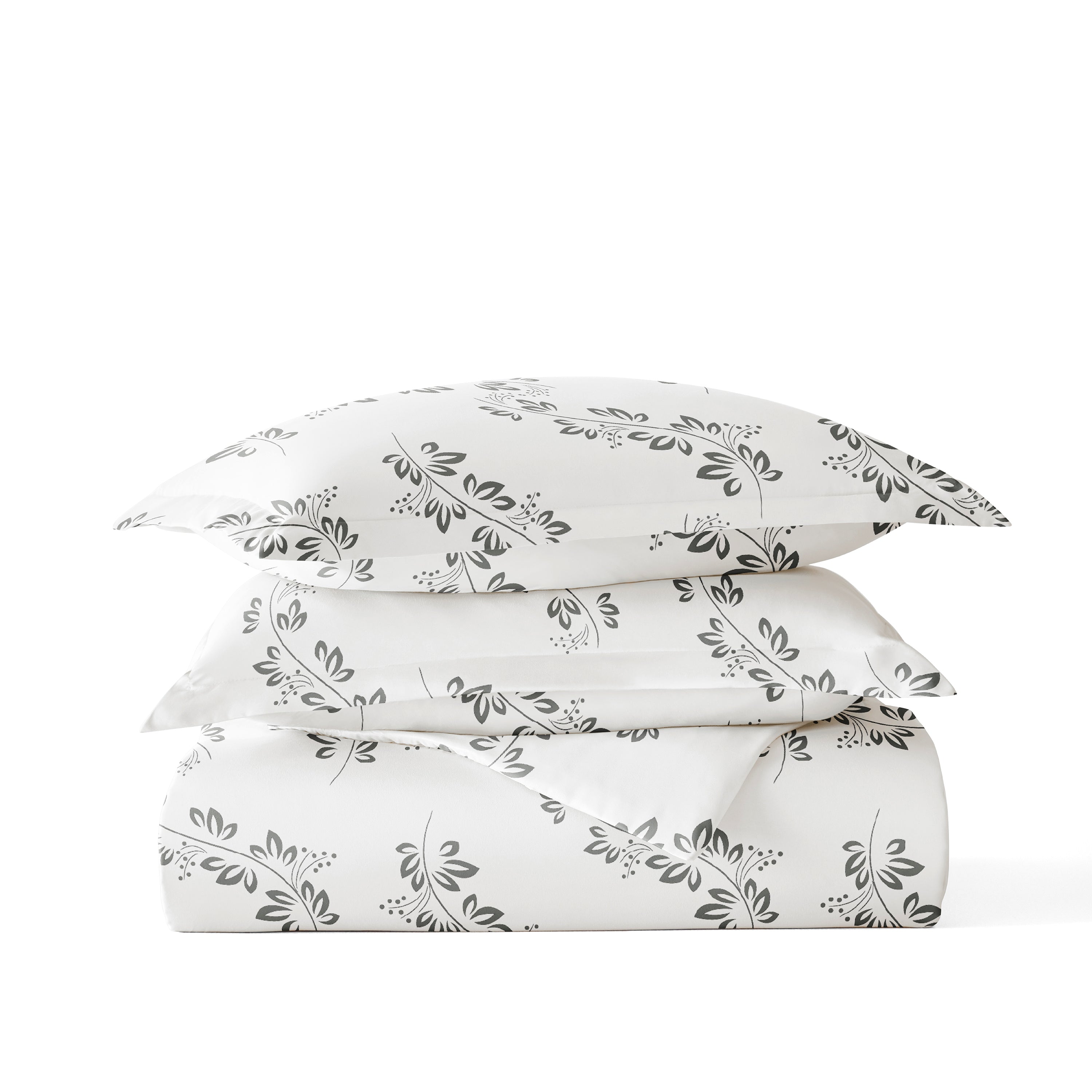 Simple Vine Patterned Duvet Cover Set