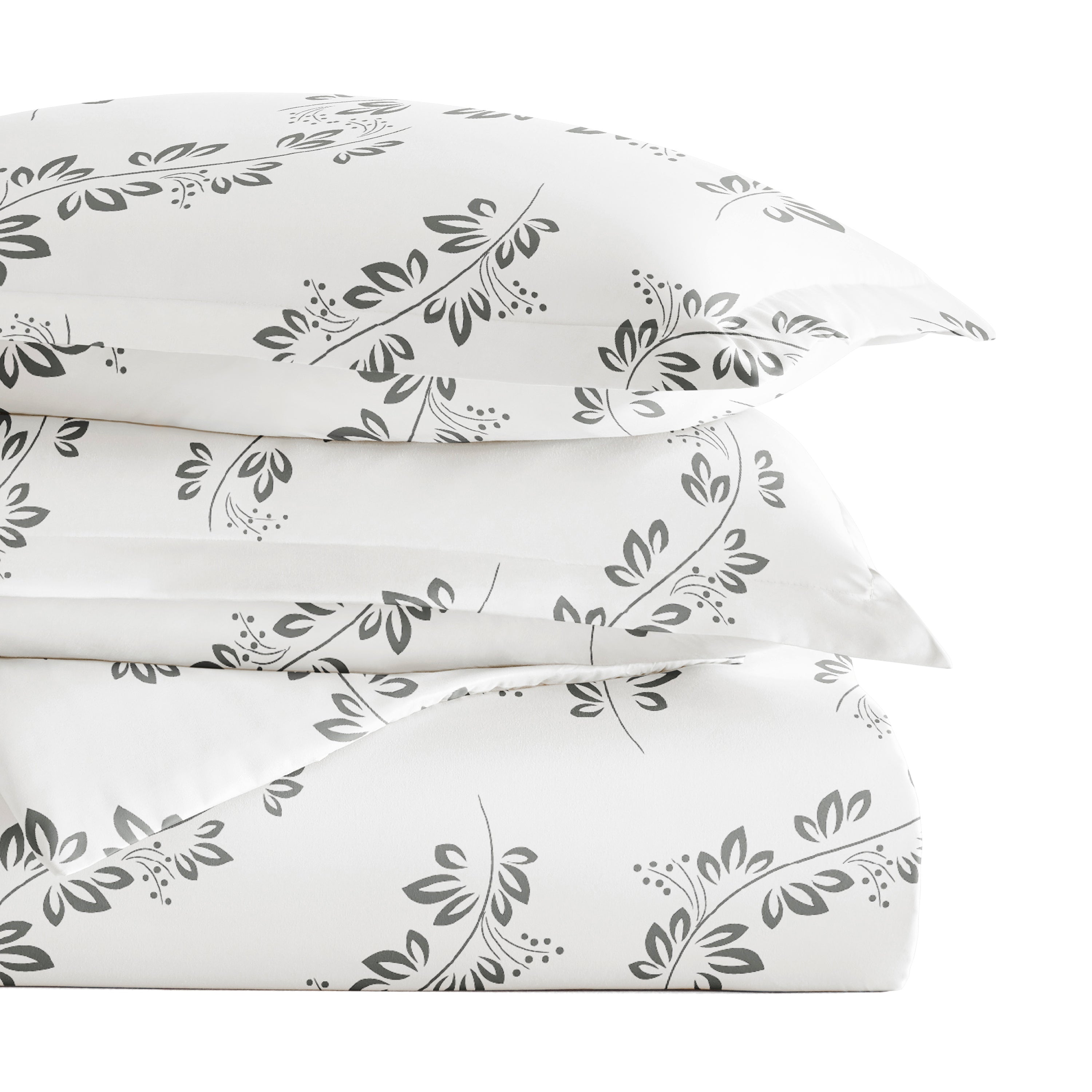 Simple Vine Patterned Duvet Cover Set