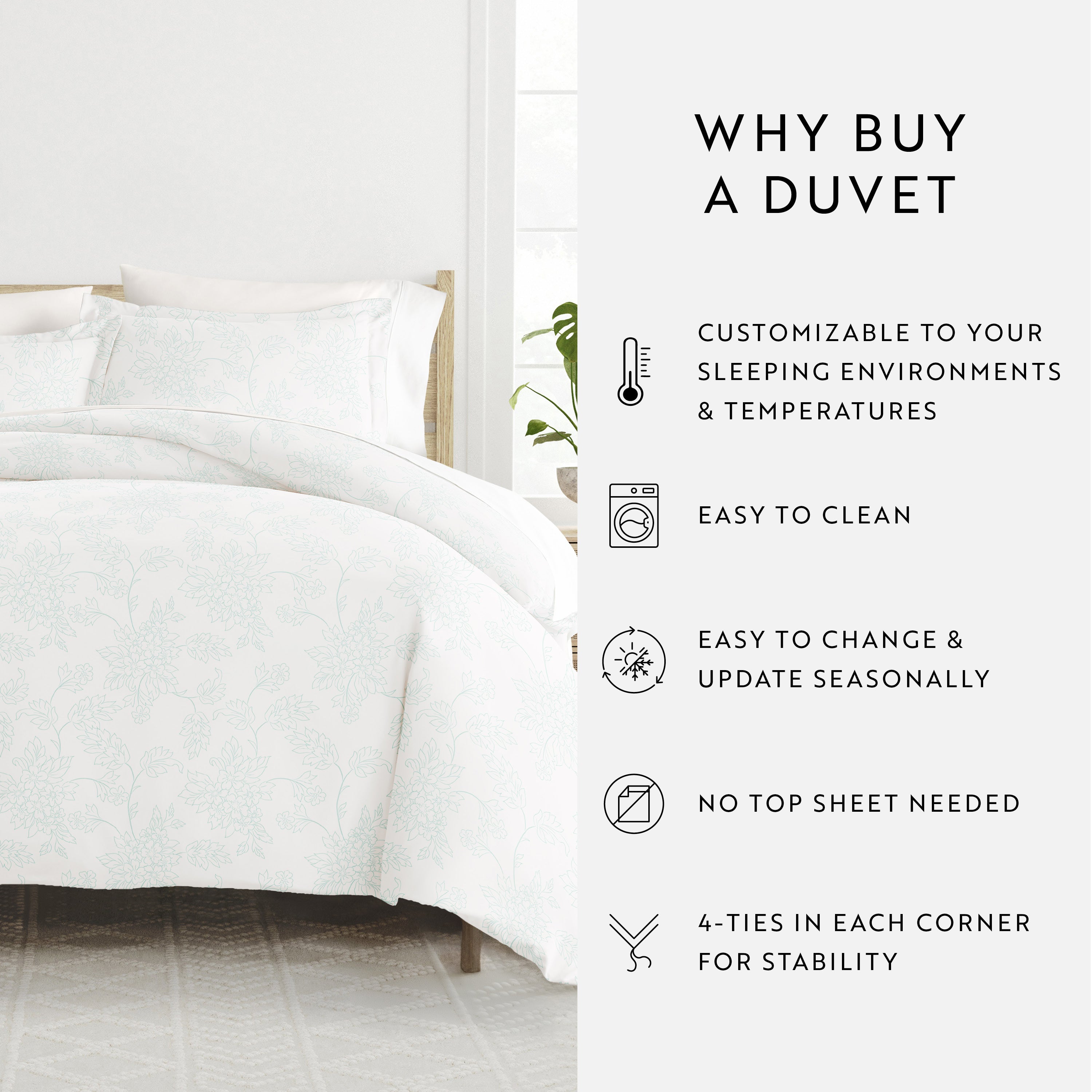 Vines Patterned Duvet Cover Set