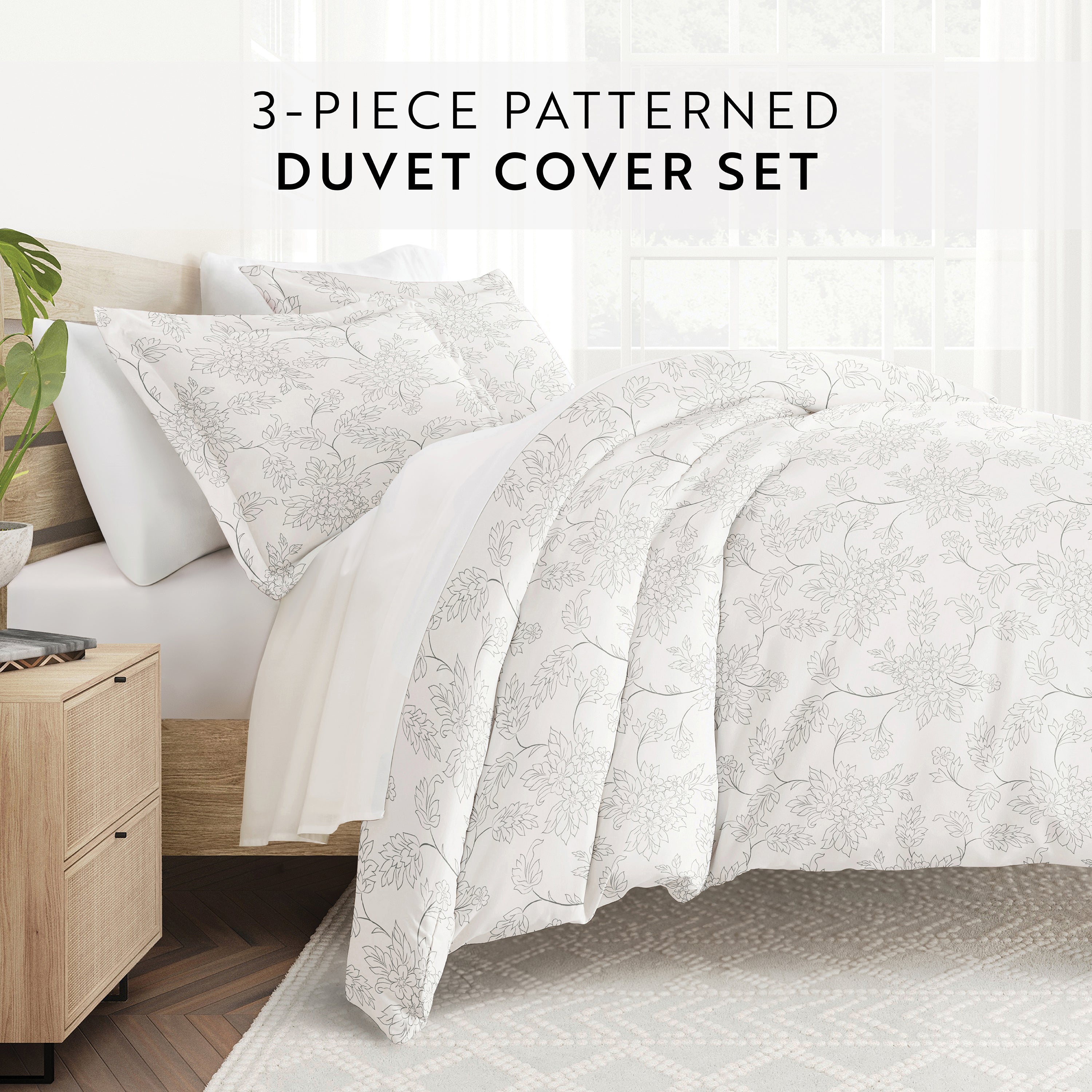 Vines Patterned Duvet Cover Set