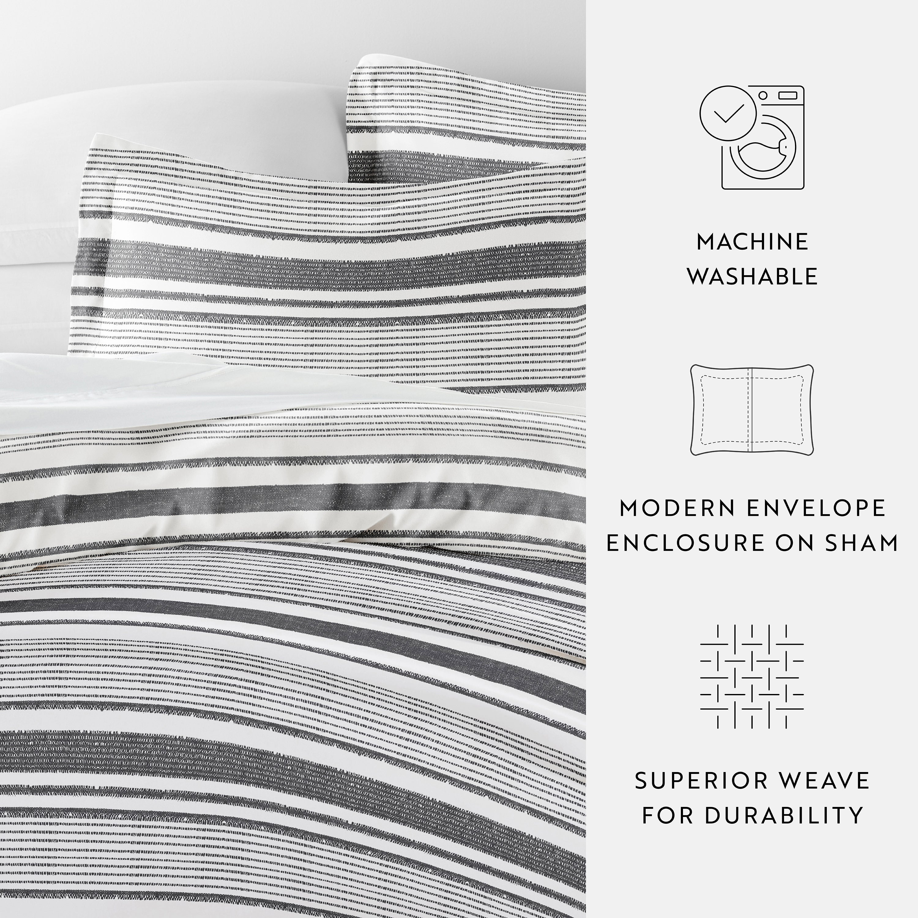 Vintage Stripes Patterned Duvet Cover Set