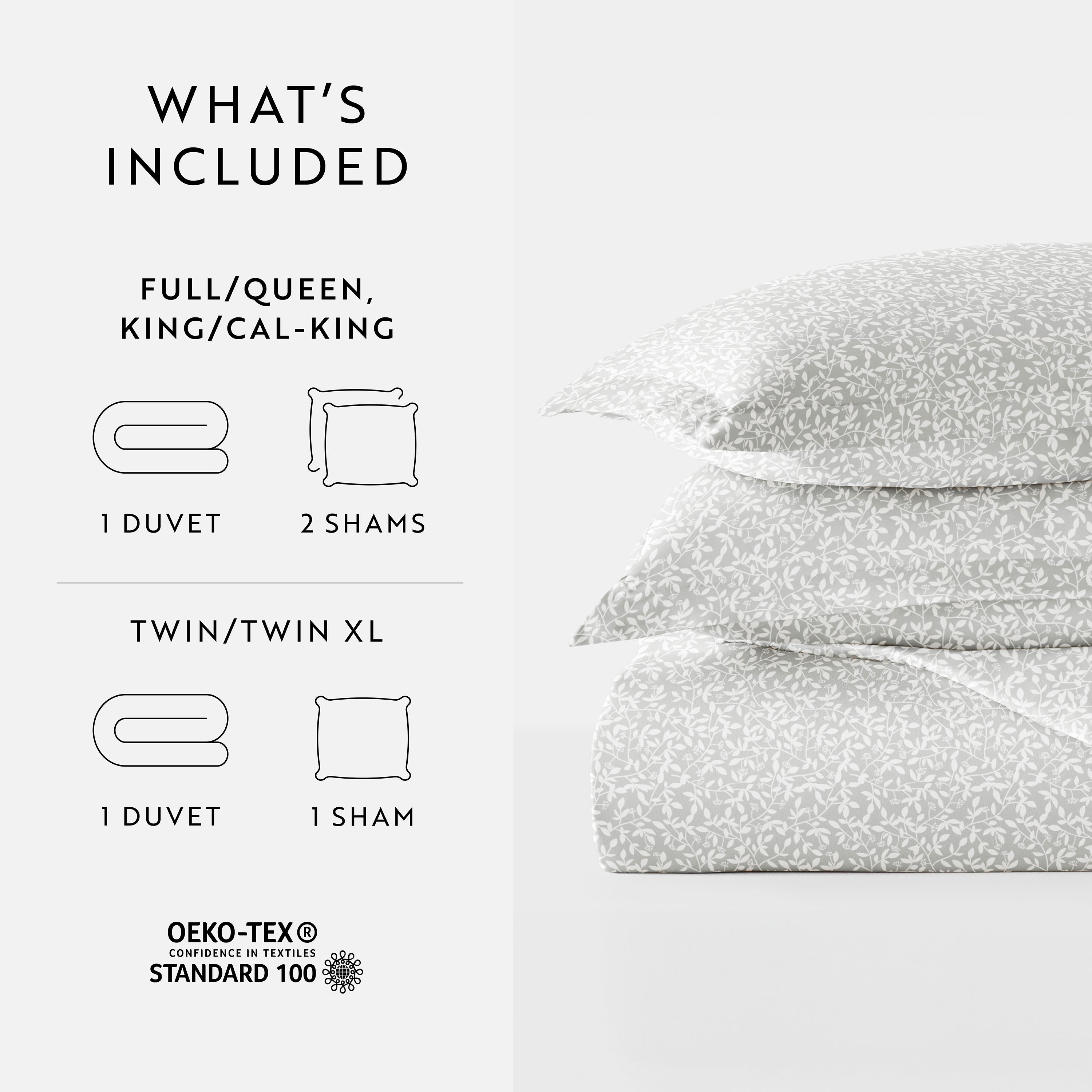 Vine Trellis Patterned Duvet Cover Set