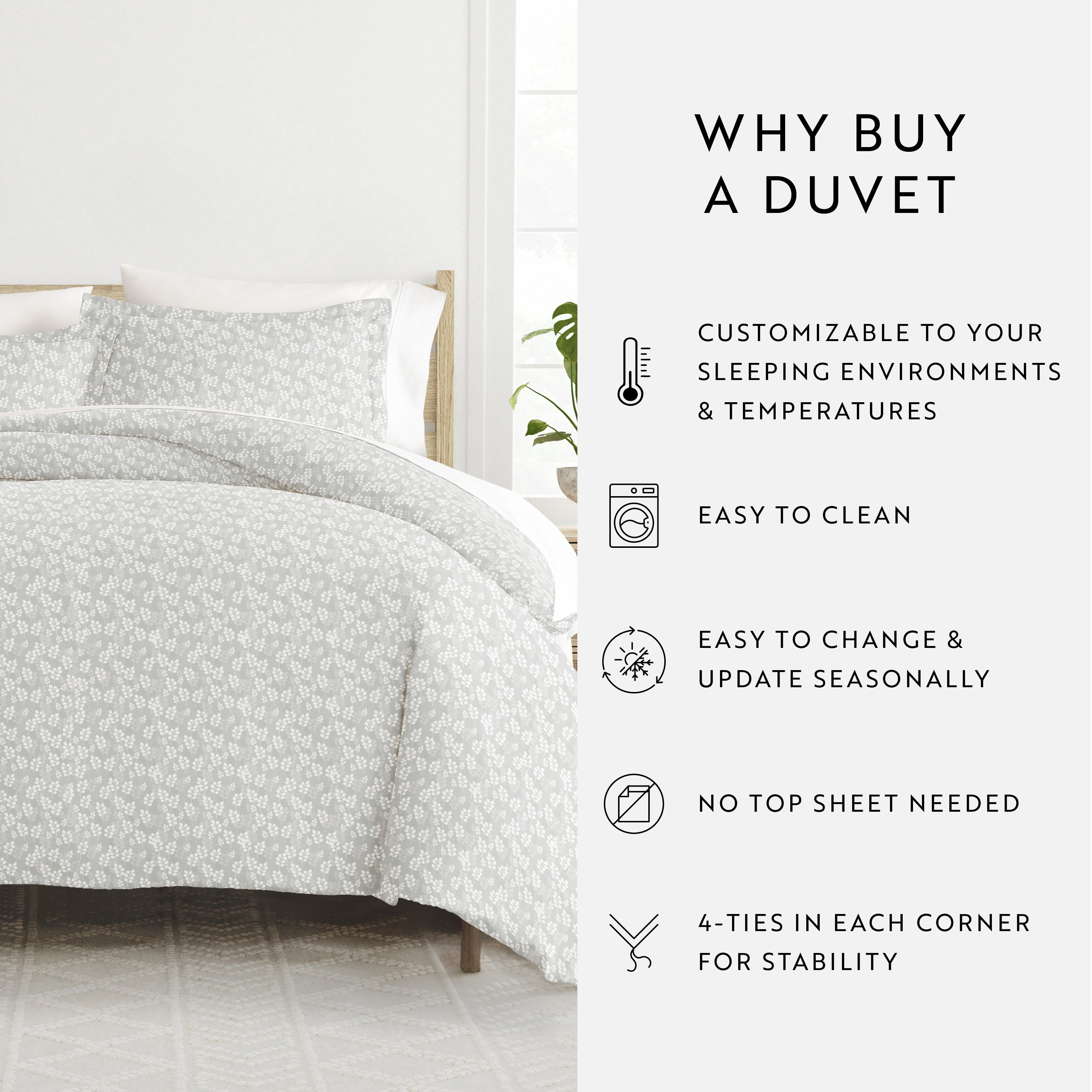Wheatfield Patterned Duvet Cover Set