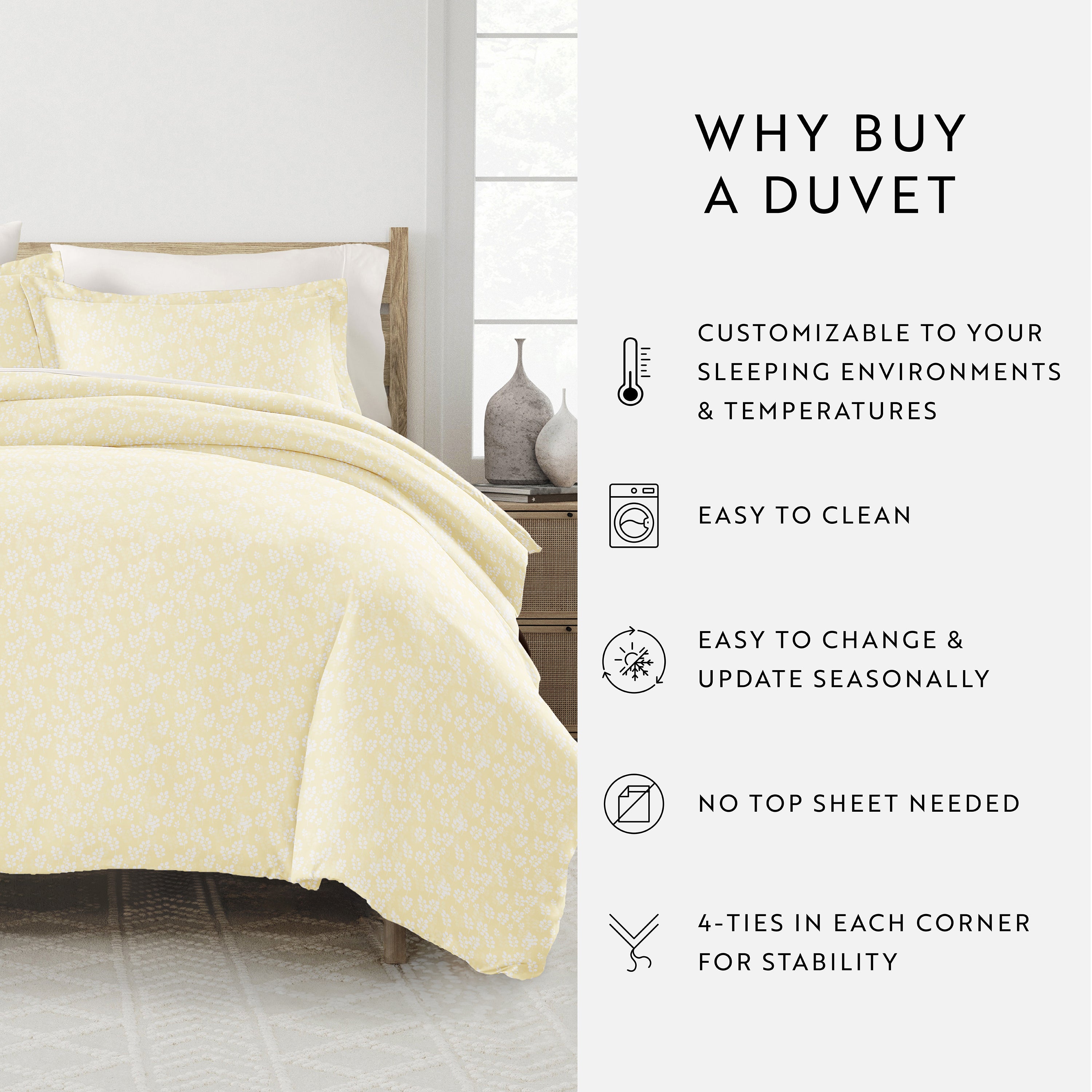 Wheatfield Patterned Duvet Cover Set