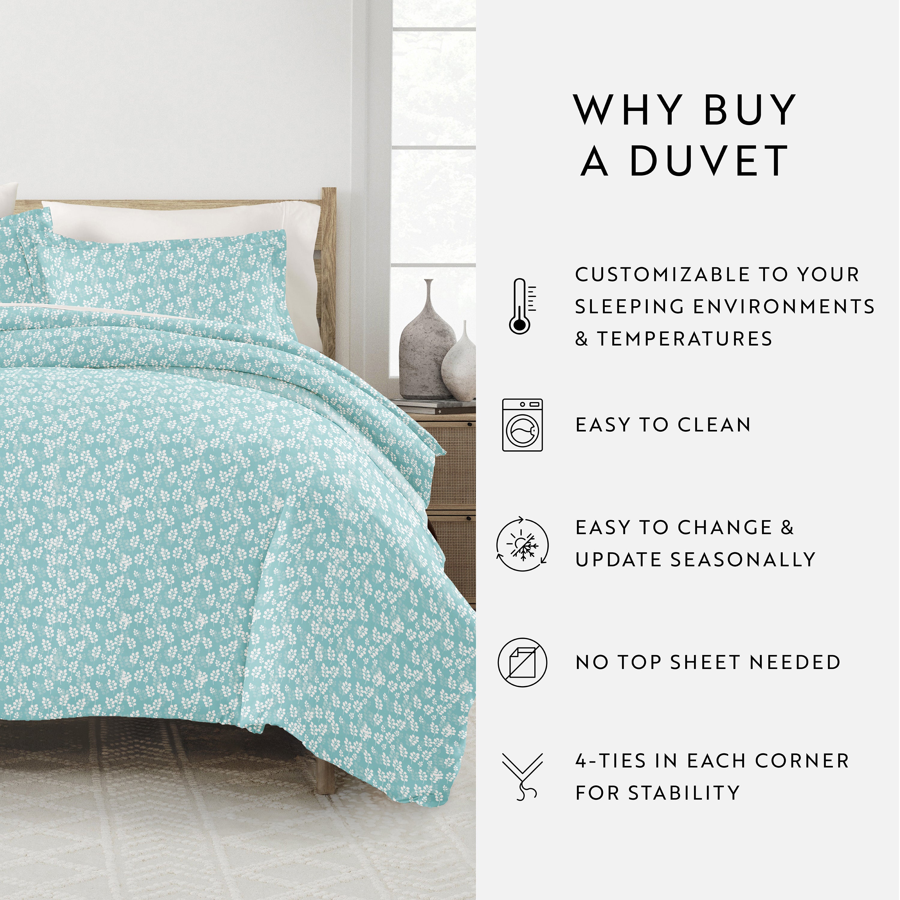 Wheatfield Patterned Duvet Cover Set
