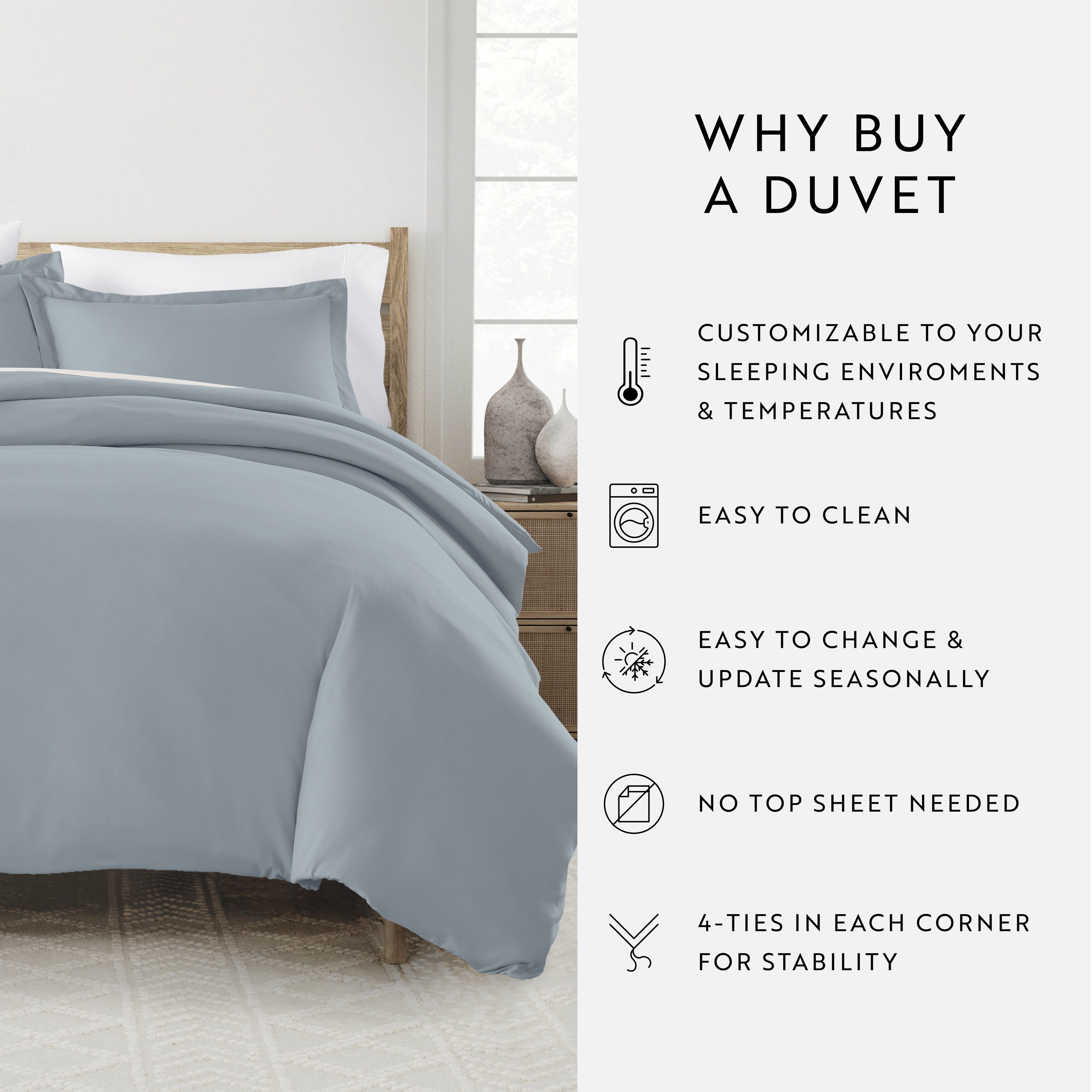 Solid Duvet Cover Set