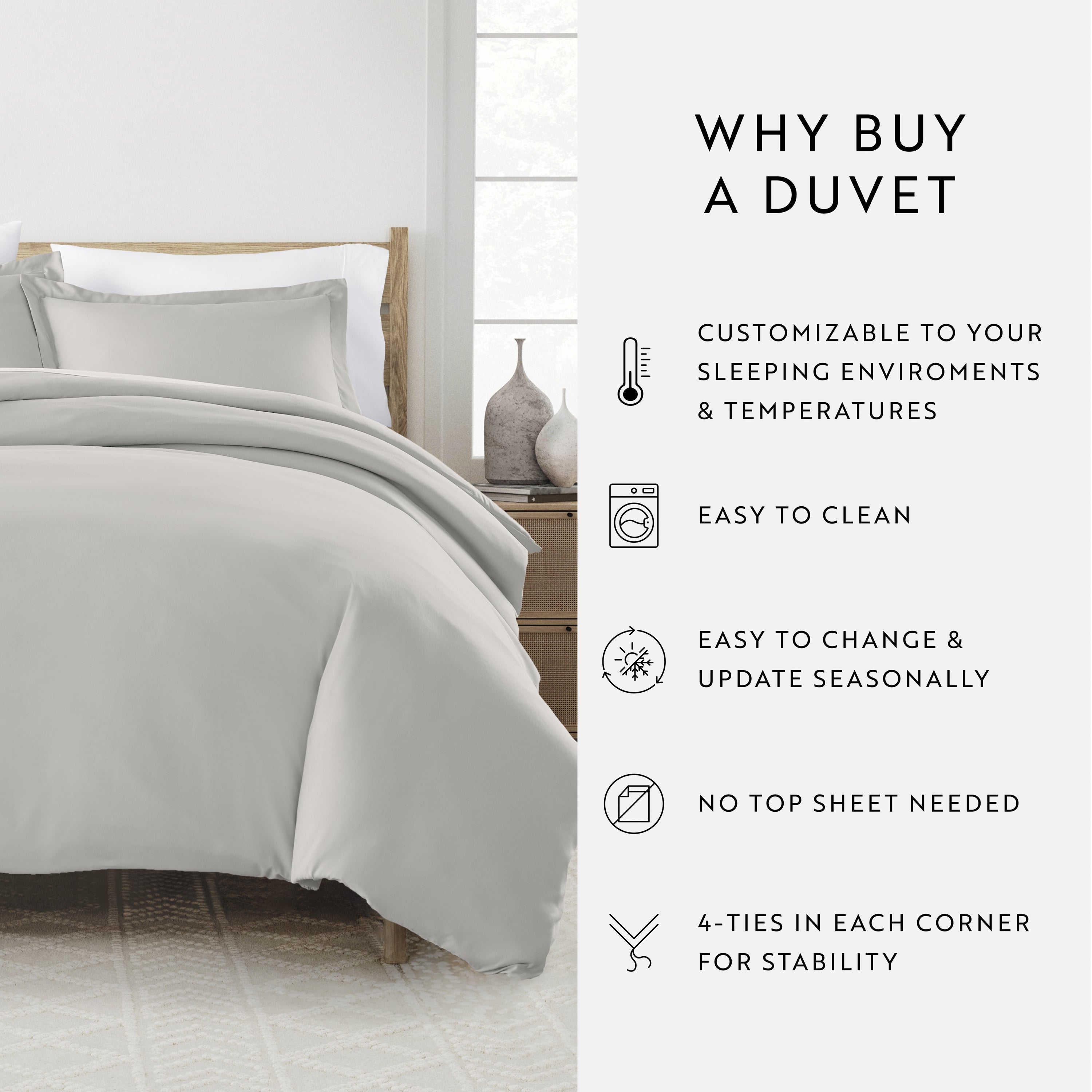 Solid Duvet Cover Set