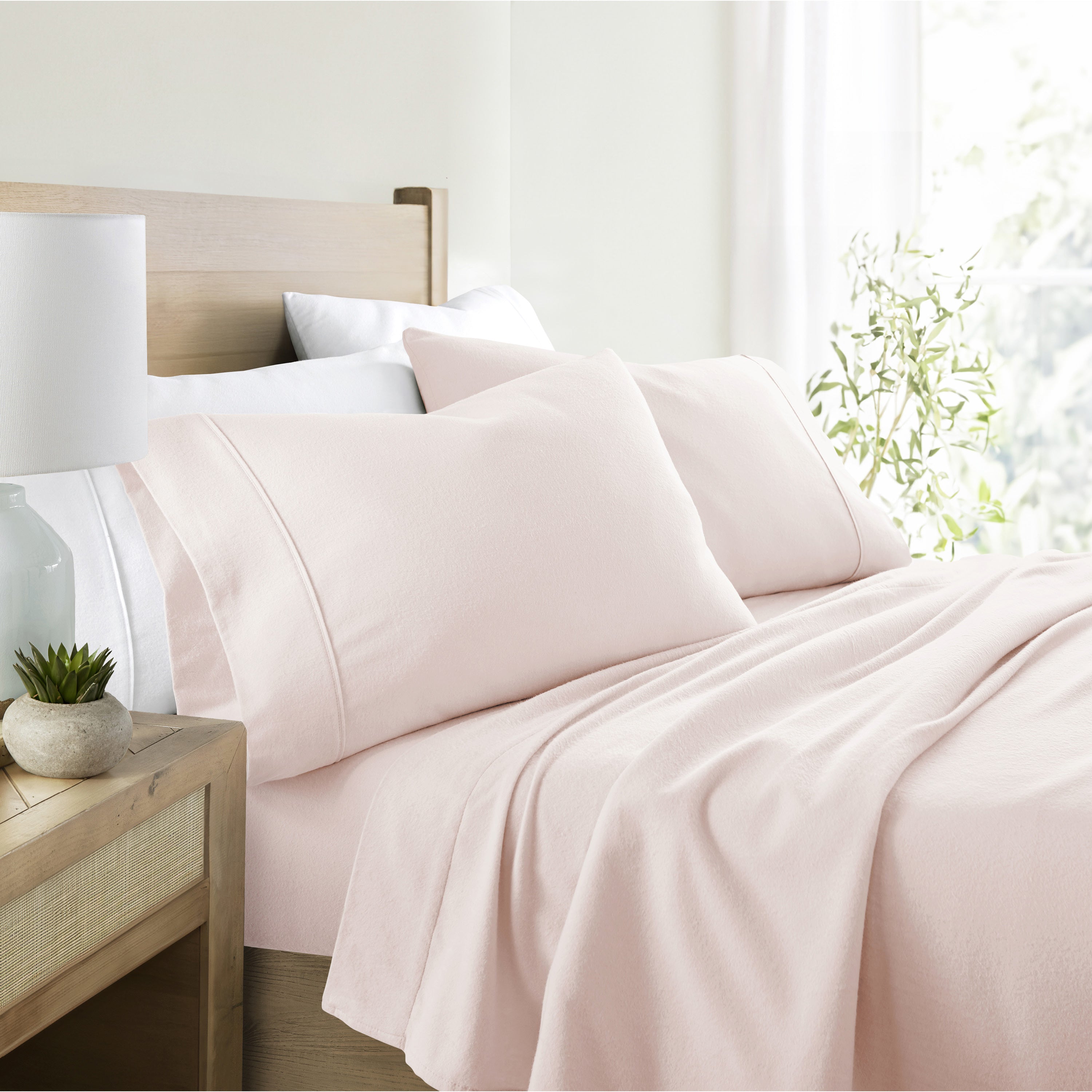 4-Piece 100% Cotton Flannel Sheet Set