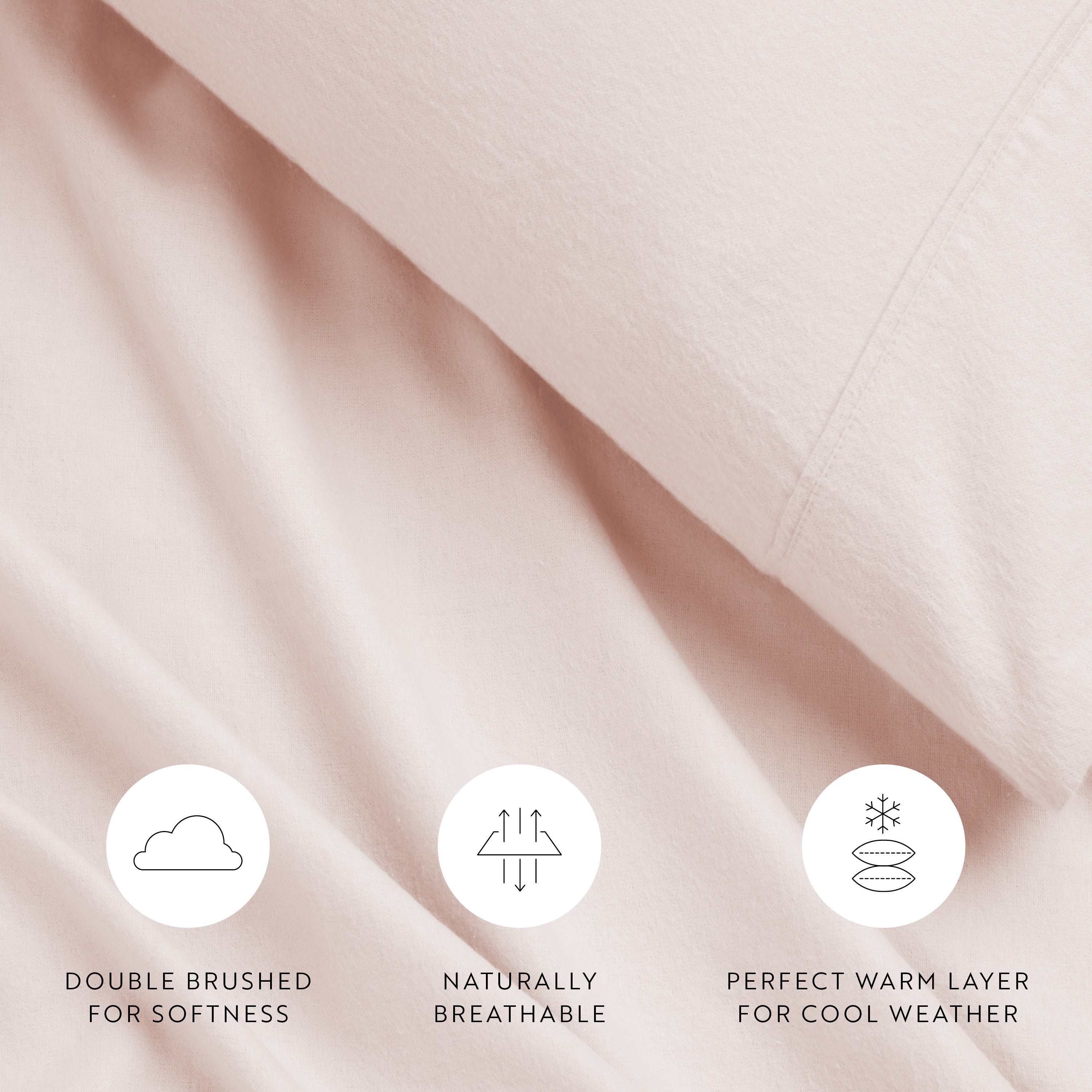 4-Piece 100% Cotton Flannel Sheet Set