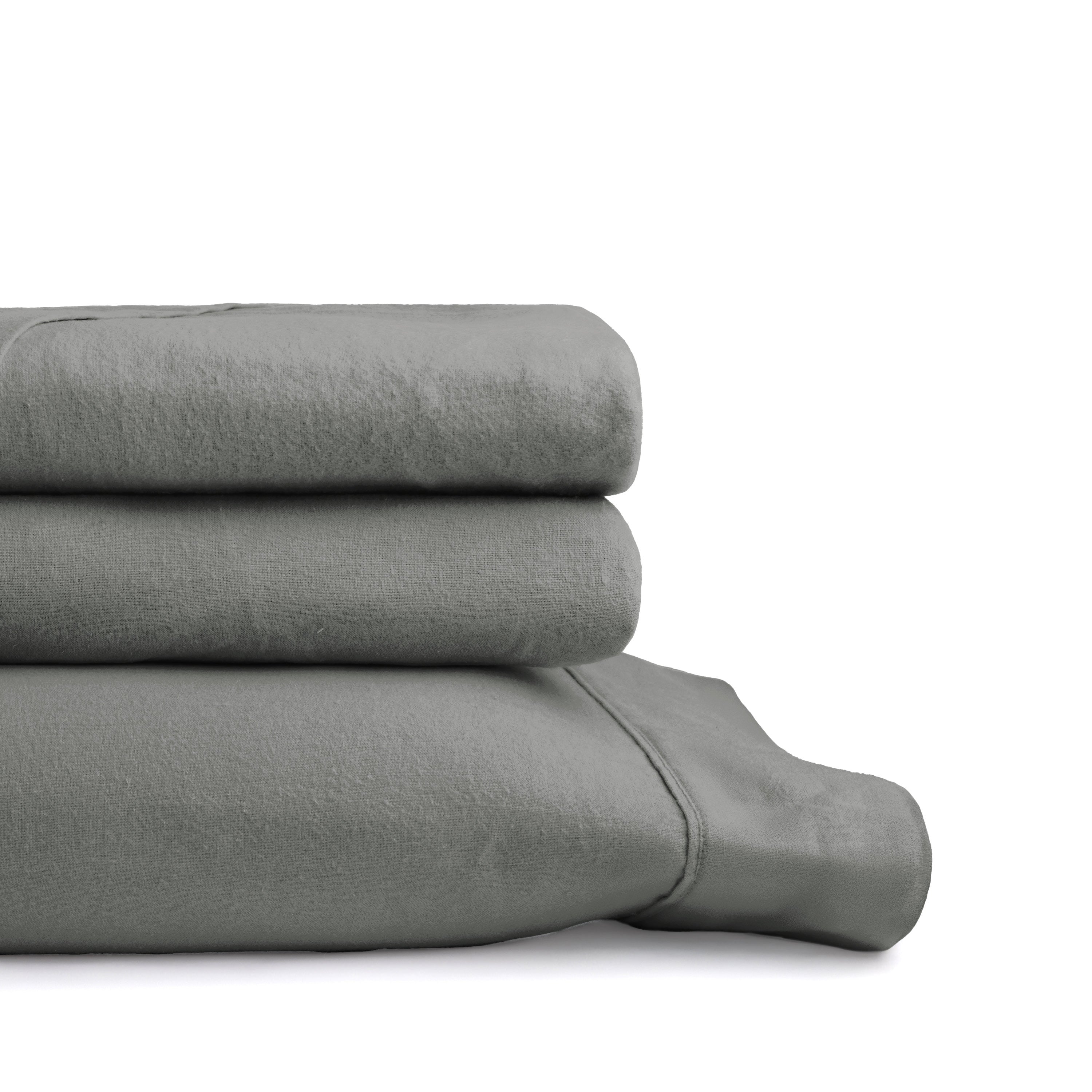 4-Piece 100% Cotton Flannel Sheet Set