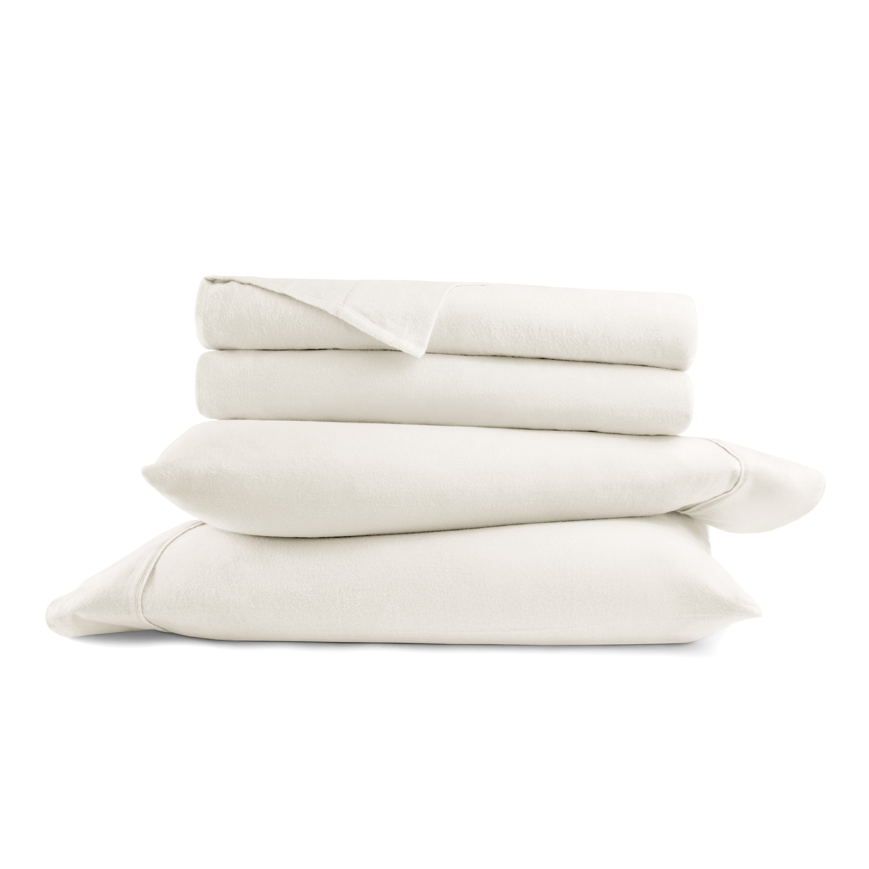 4-Piece 100% Cotton Flannel Sheet Set