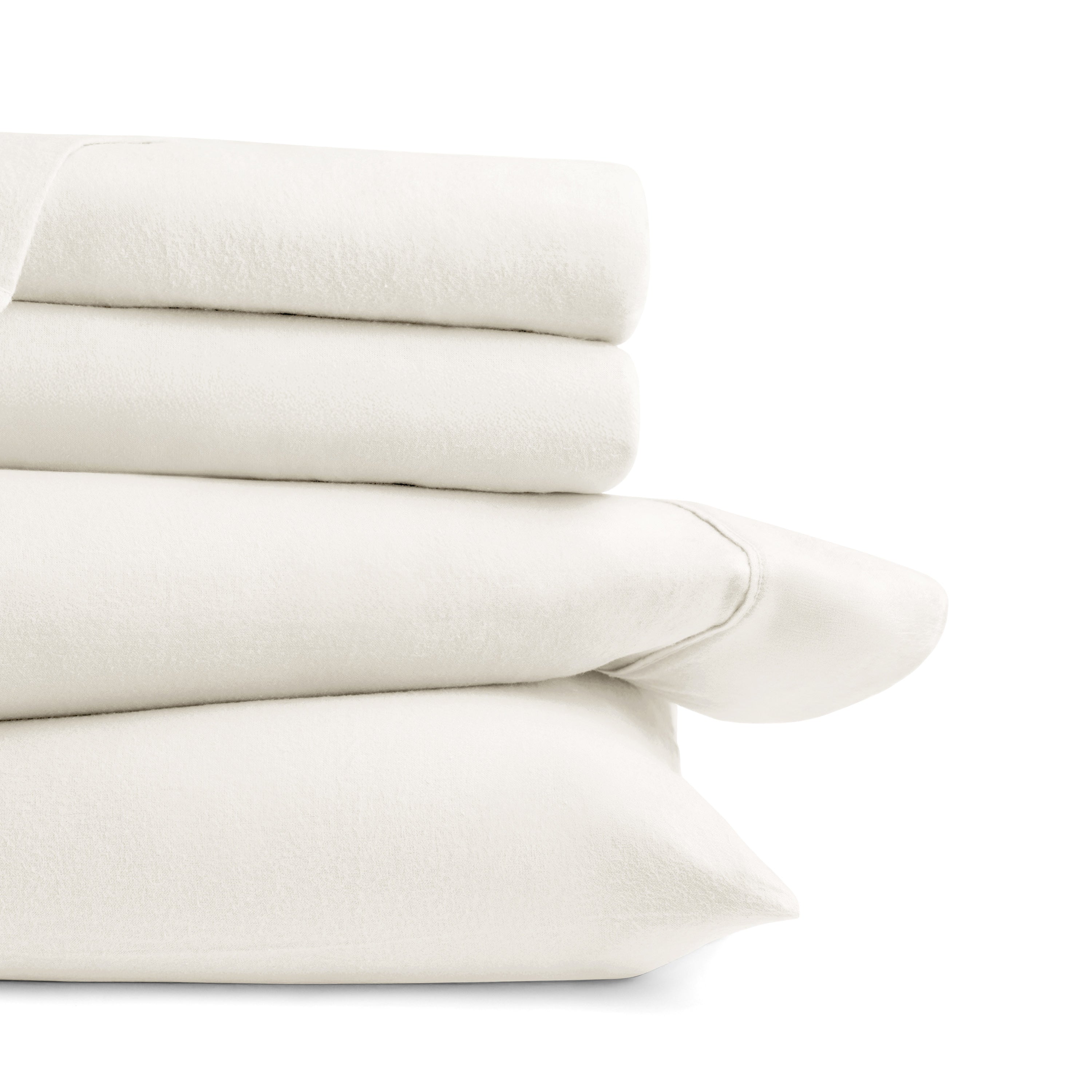 4-Piece 100% Cotton Flannel Sheet Set