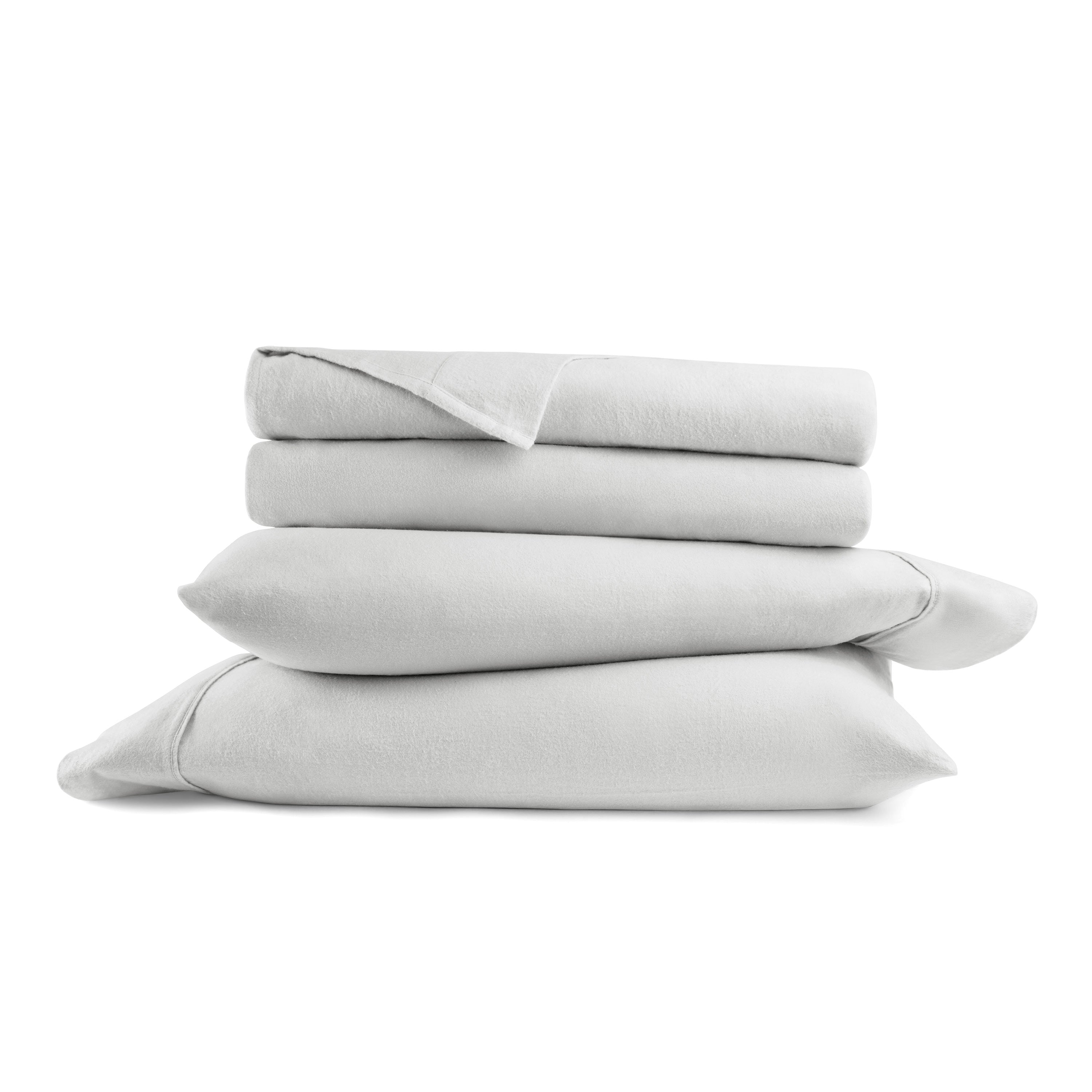 4-Piece 100% Cotton Flannel Sheet Set
