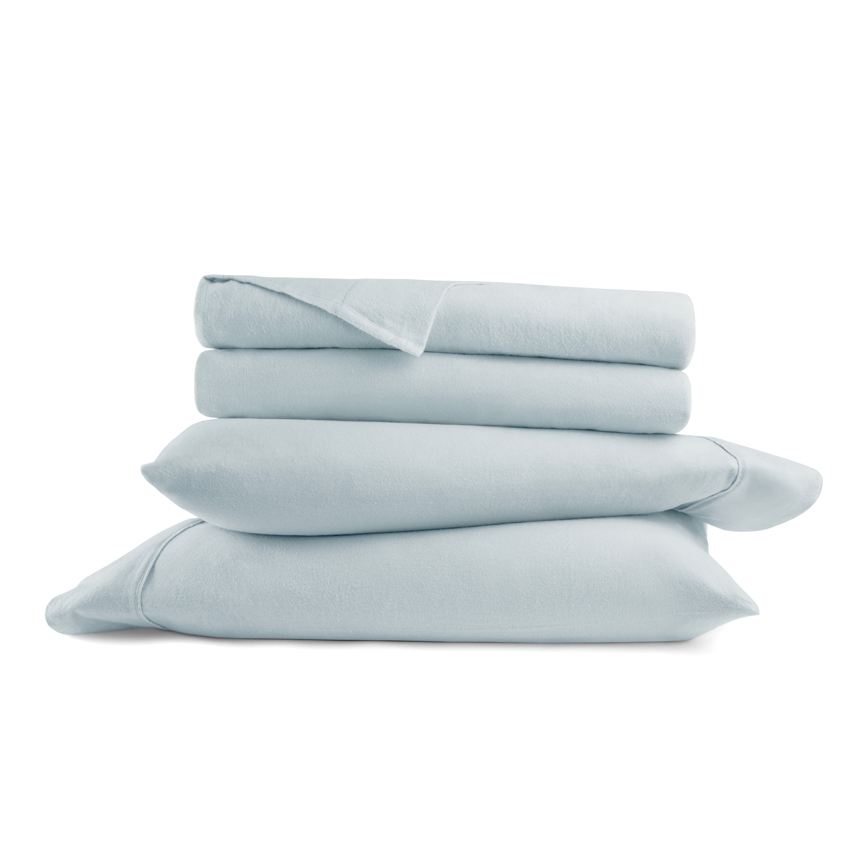 4-Piece 100% Cotton Flannel Sheet Set