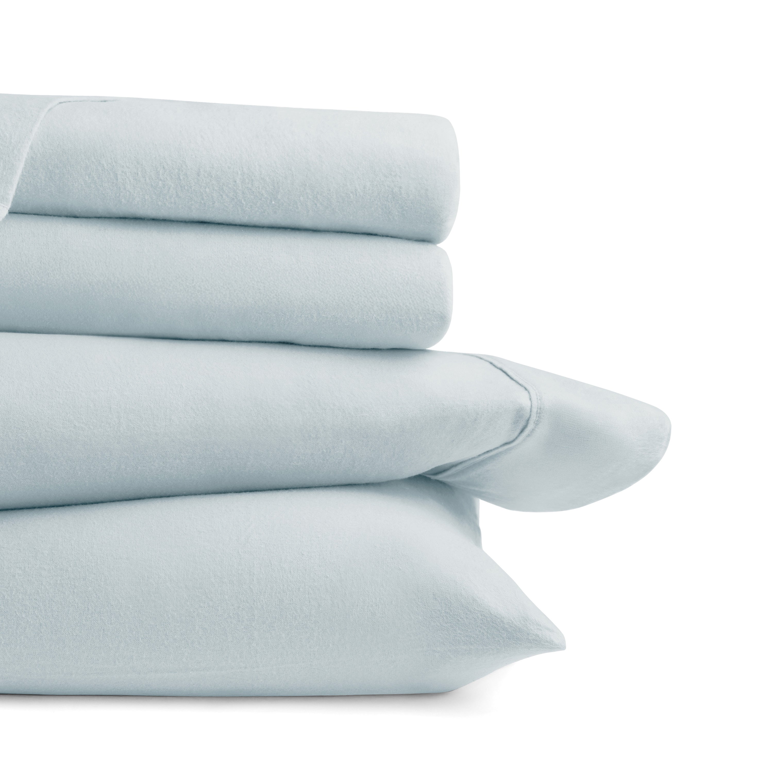 4-Piece 100% Cotton Flannel Sheet Set