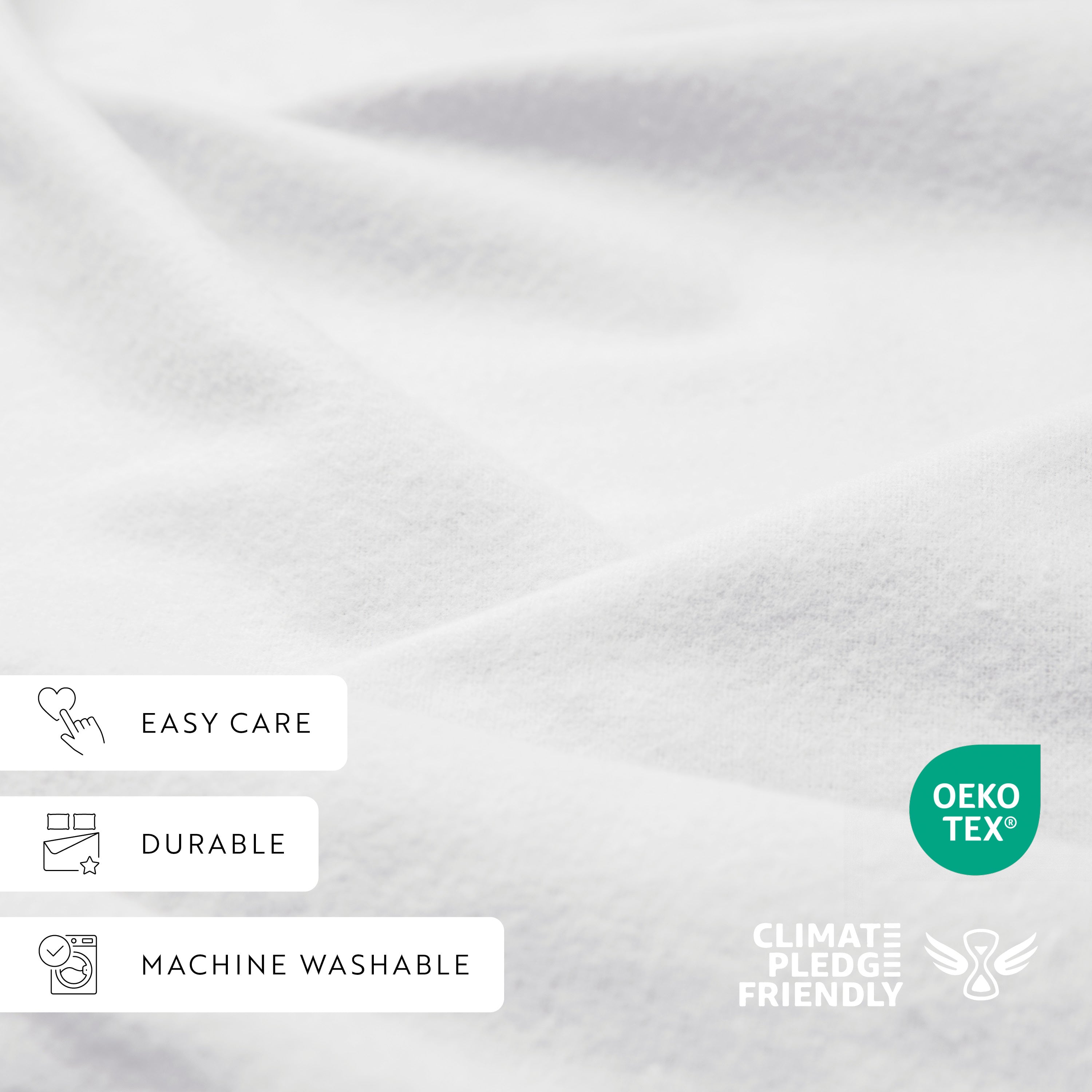 4-Piece 100% Cotton Flannel Sheet Set