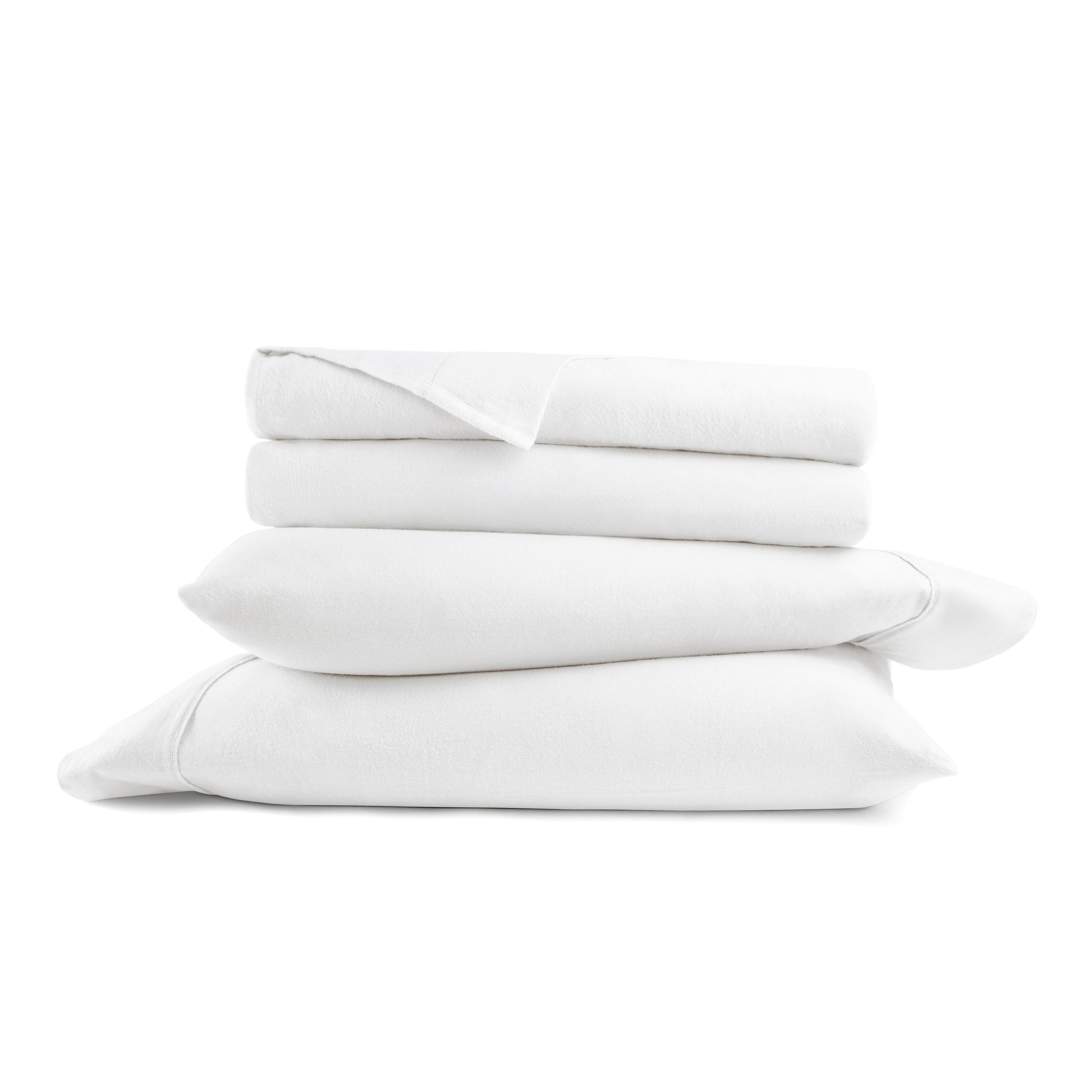 4-Piece 100% Cotton Flannel Sheet Set