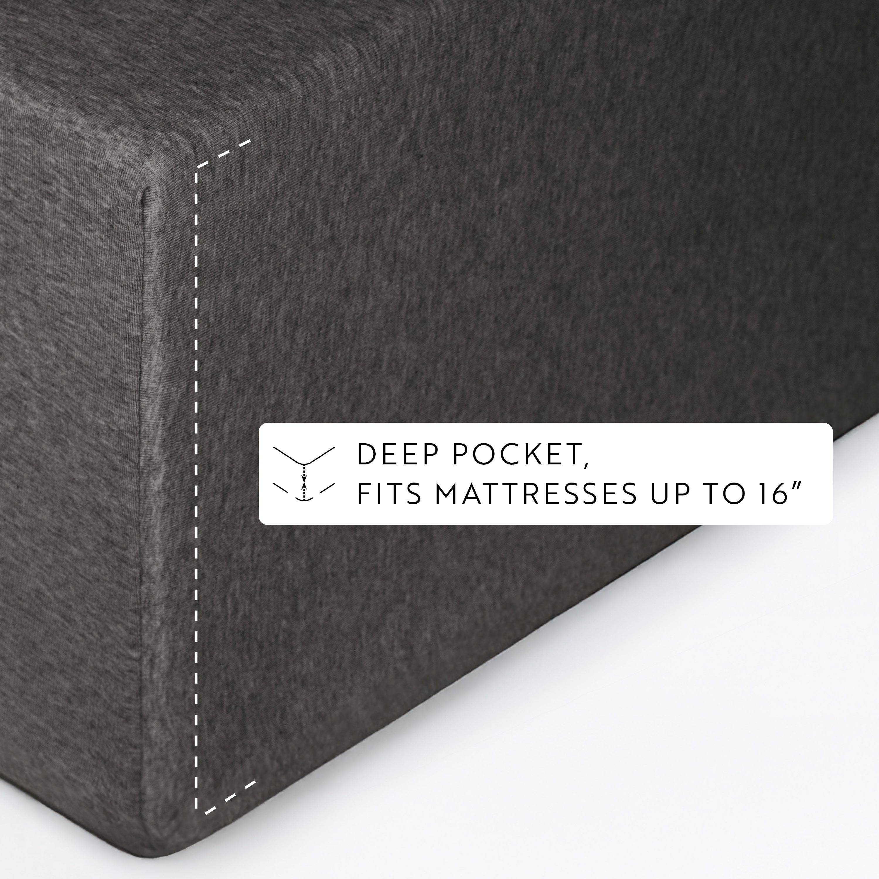 4-Piece 100% Cotton Jersey Knit Sheet Set