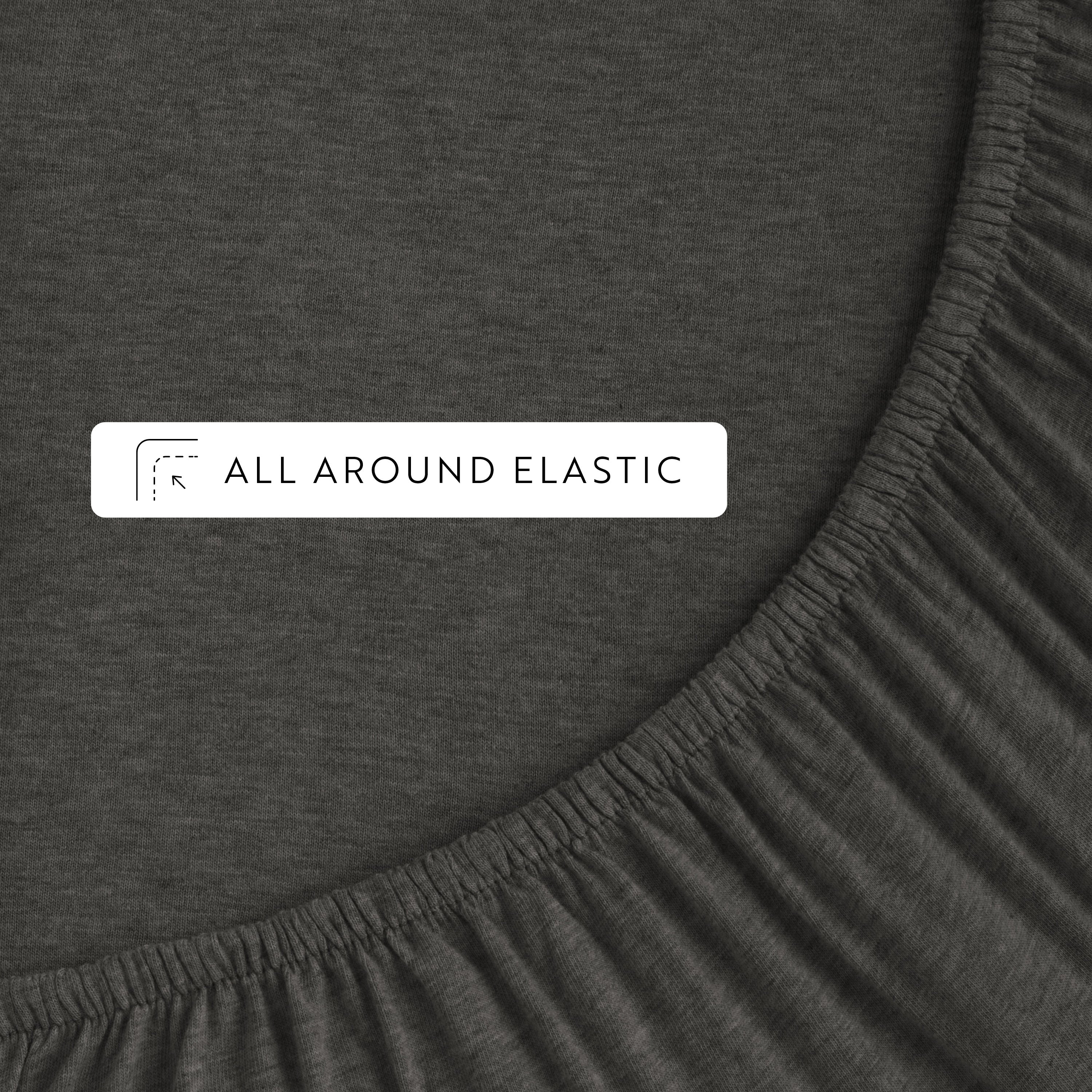 4-Piece 100% Cotton Jersey Knit Sheet Set