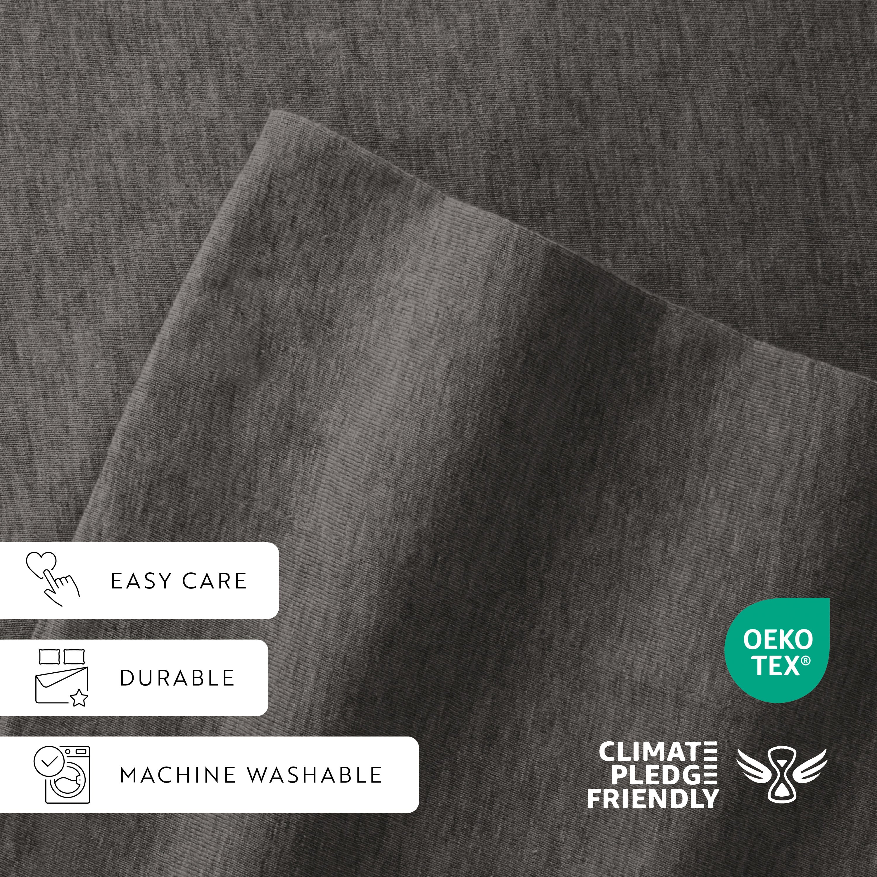 4-Piece 100% Cotton Jersey Knit Sheet Set