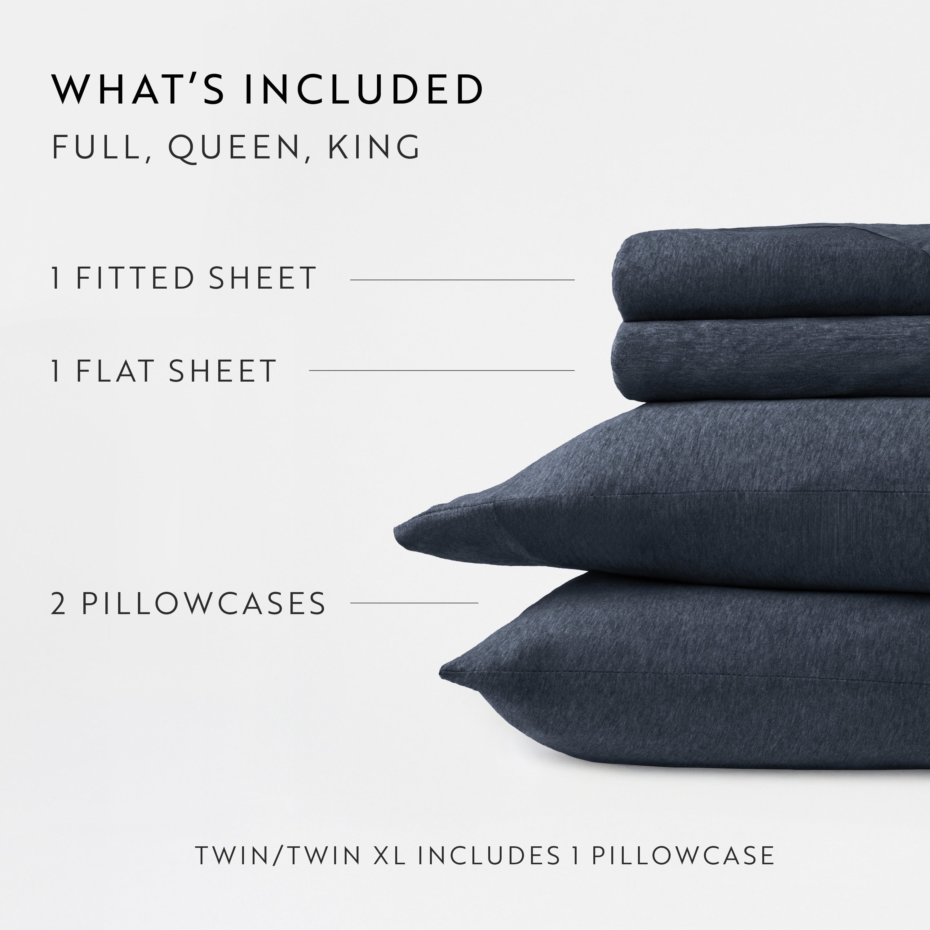 4-Piece 100% Cotton Jersey Knit Sheet Set