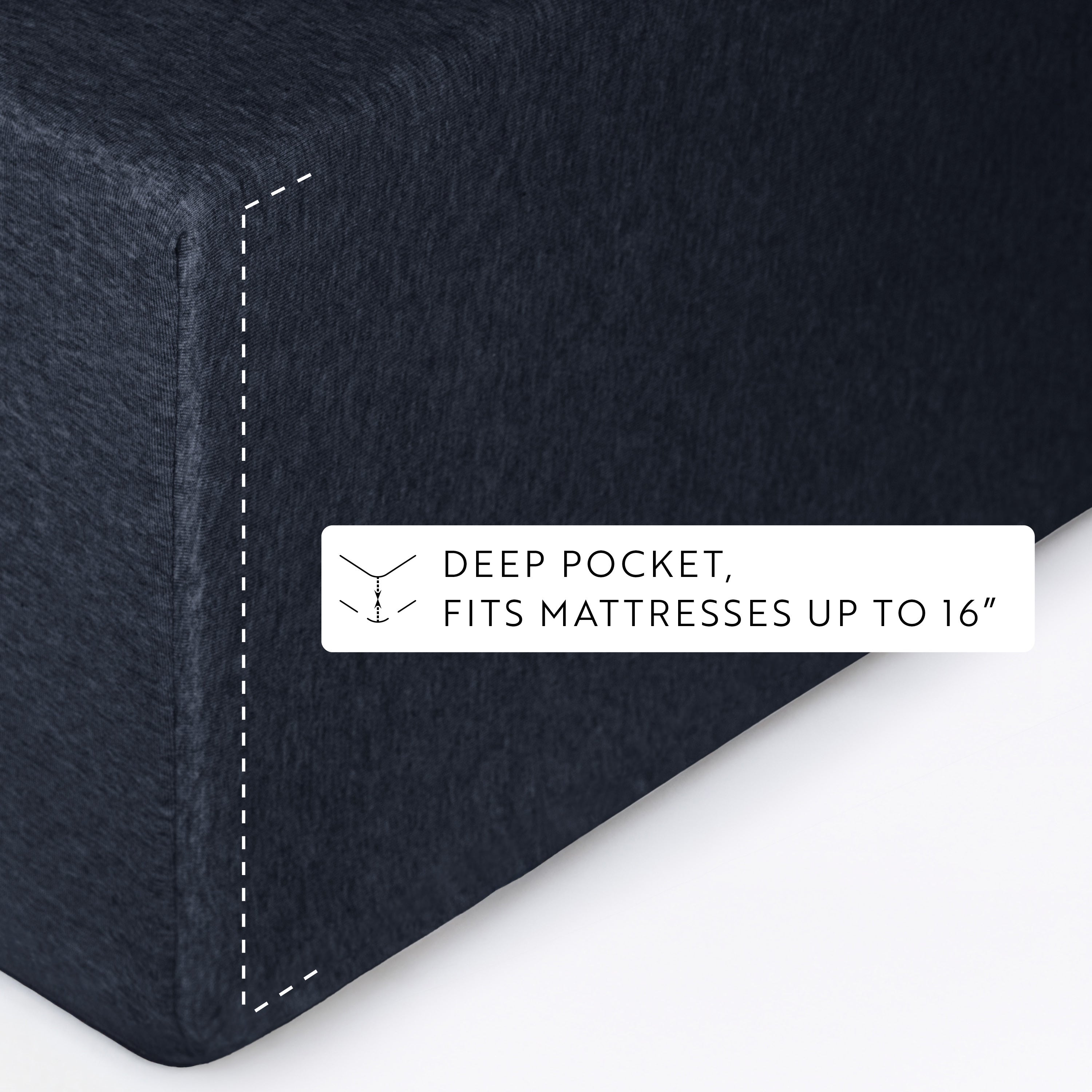 4-Piece 100% Cotton Jersey Knit Sheet Set