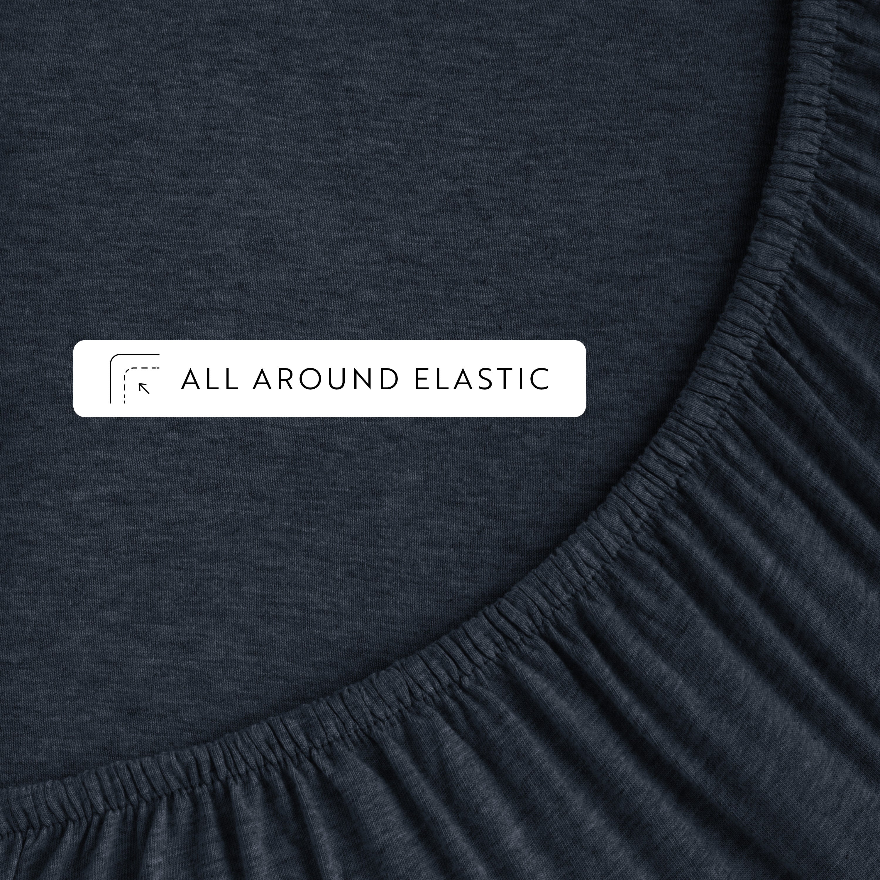 4-Piece 100% Cotton Jersey Knit Sheet Set