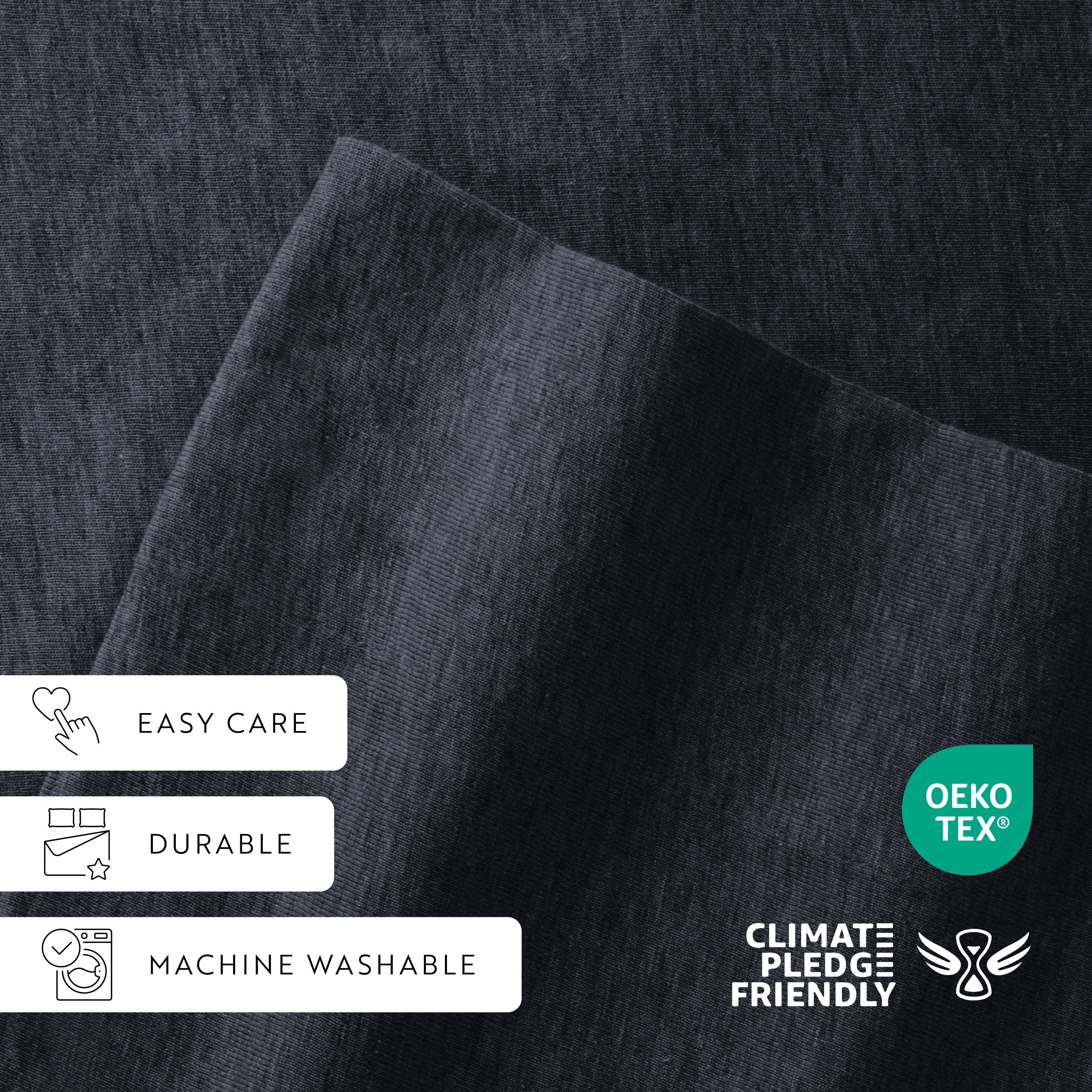 4-Piece 100% Cotton Jersey Knit Sheet Set