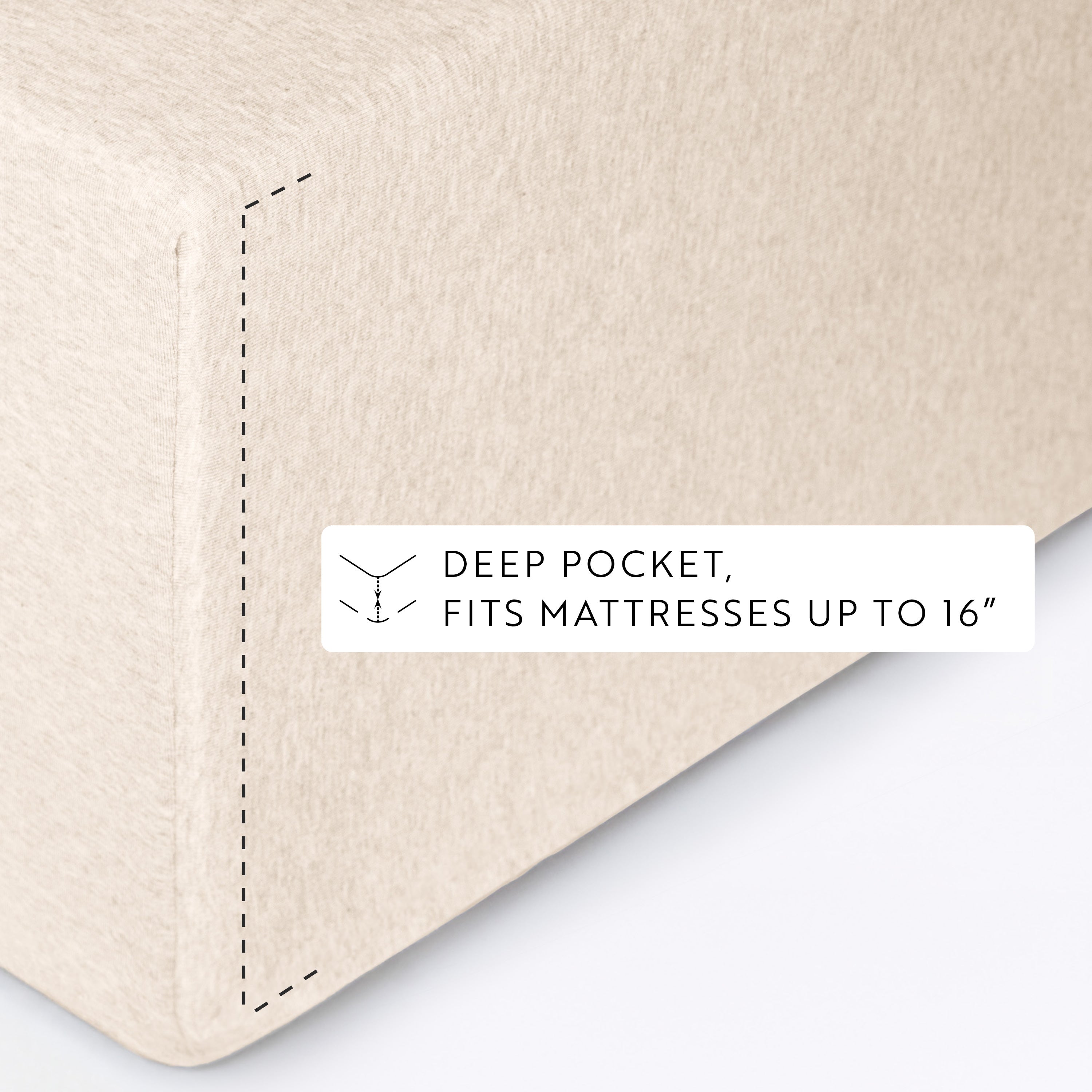 4-Piece 100% Cotton Jersey Knit Sheet Set