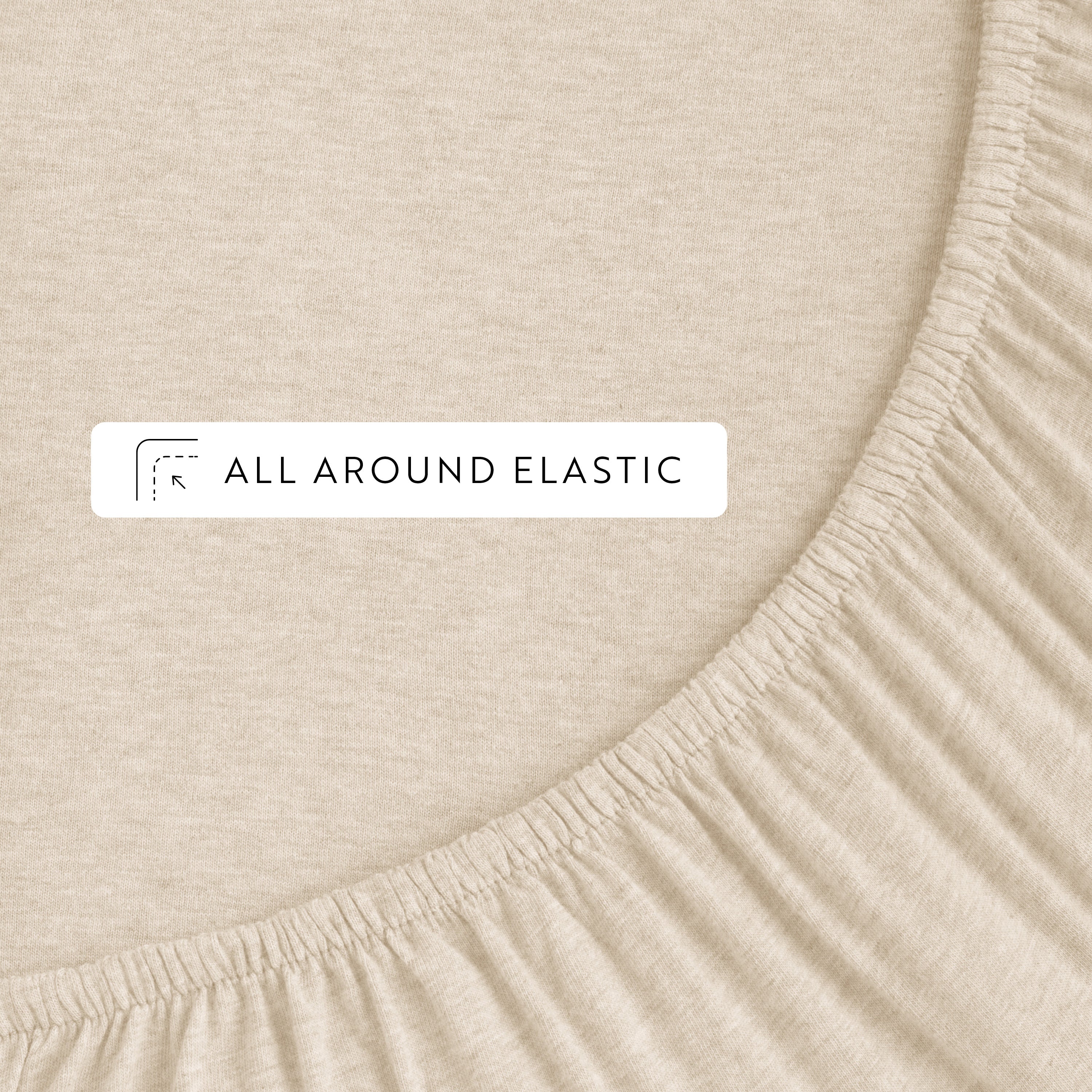 4-Piece 100% Cotton Jersey Knit Sheet Set