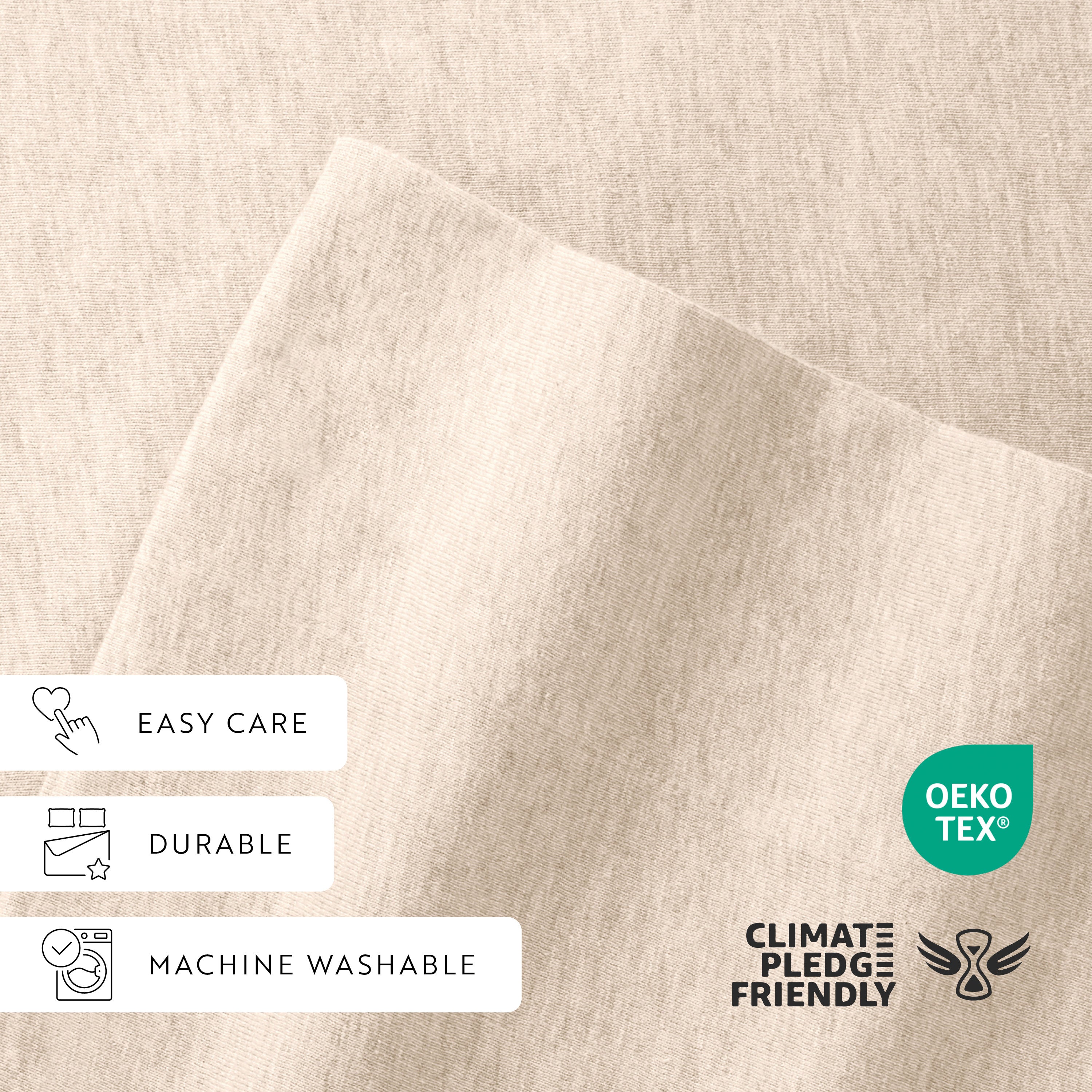 4-Piece 100% Cotton Jersey Knit Sheet Set