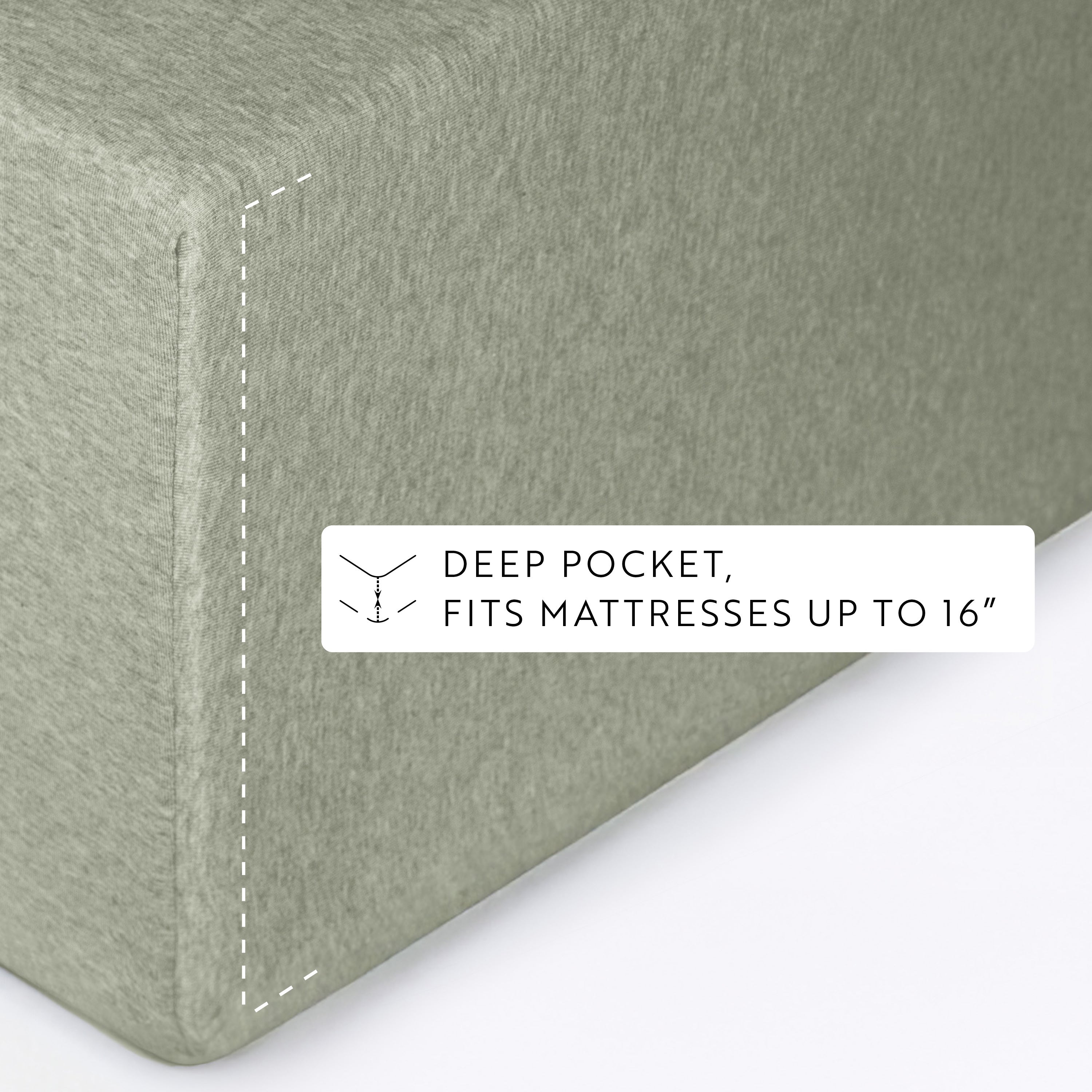 4-Piece 100% Cotton Jersey Knit Sheet Set