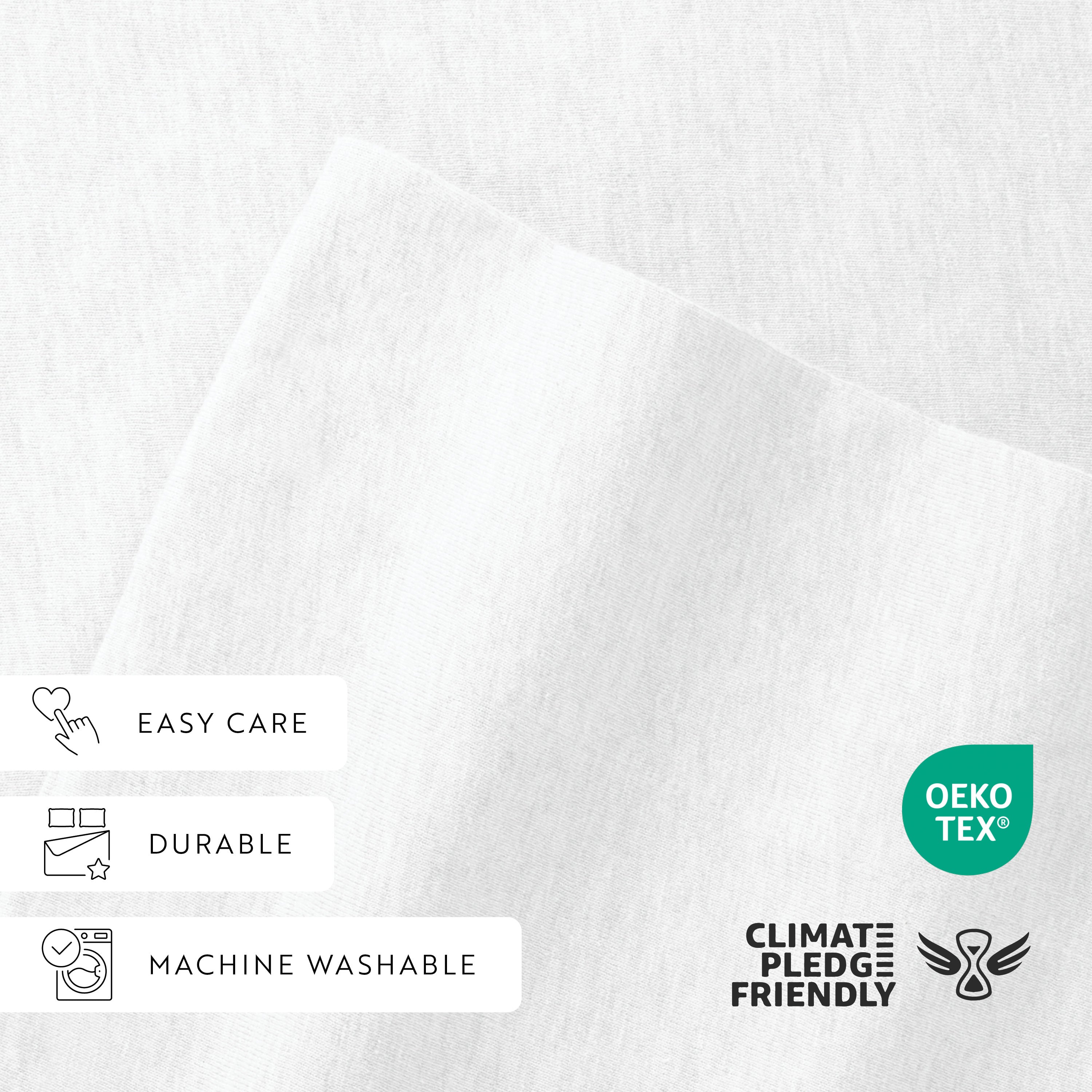 4-Piece 100% Cotton Jersey Knit Sheet Set