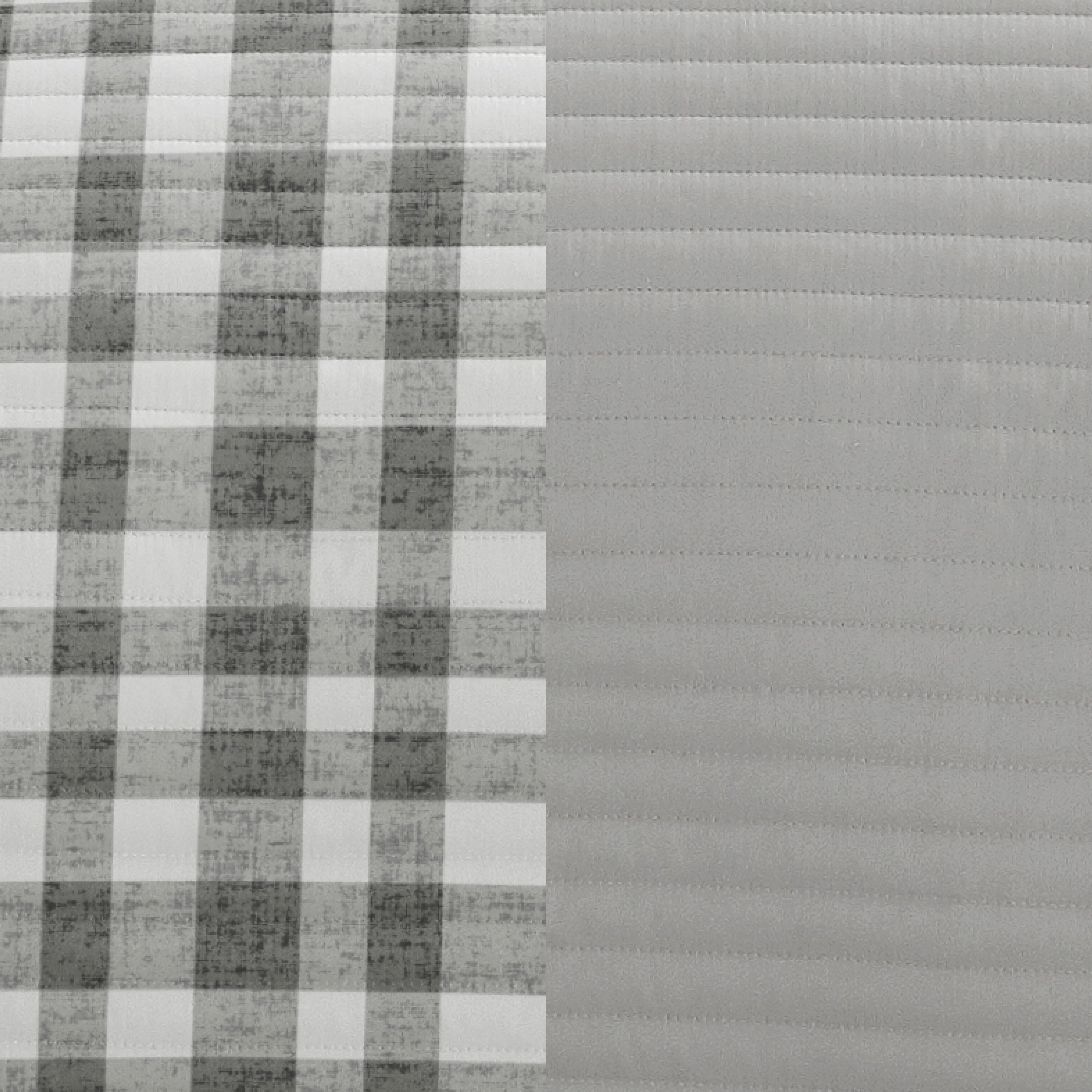 Watercolor Plaid Patterned Quilted Coverlet Set